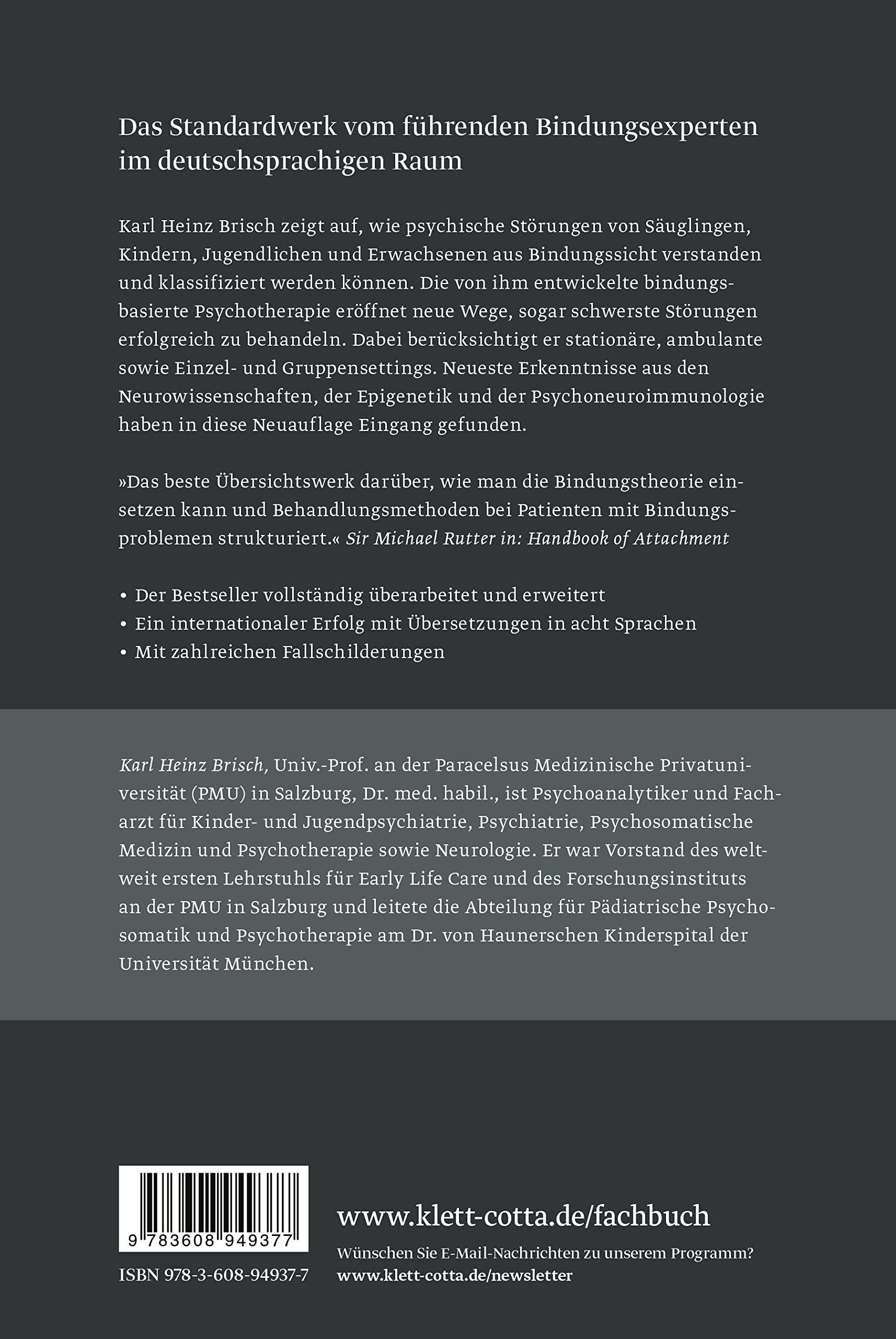Bindungsstörungen: Von der Bindungstheorie zur Beratung und Therapie