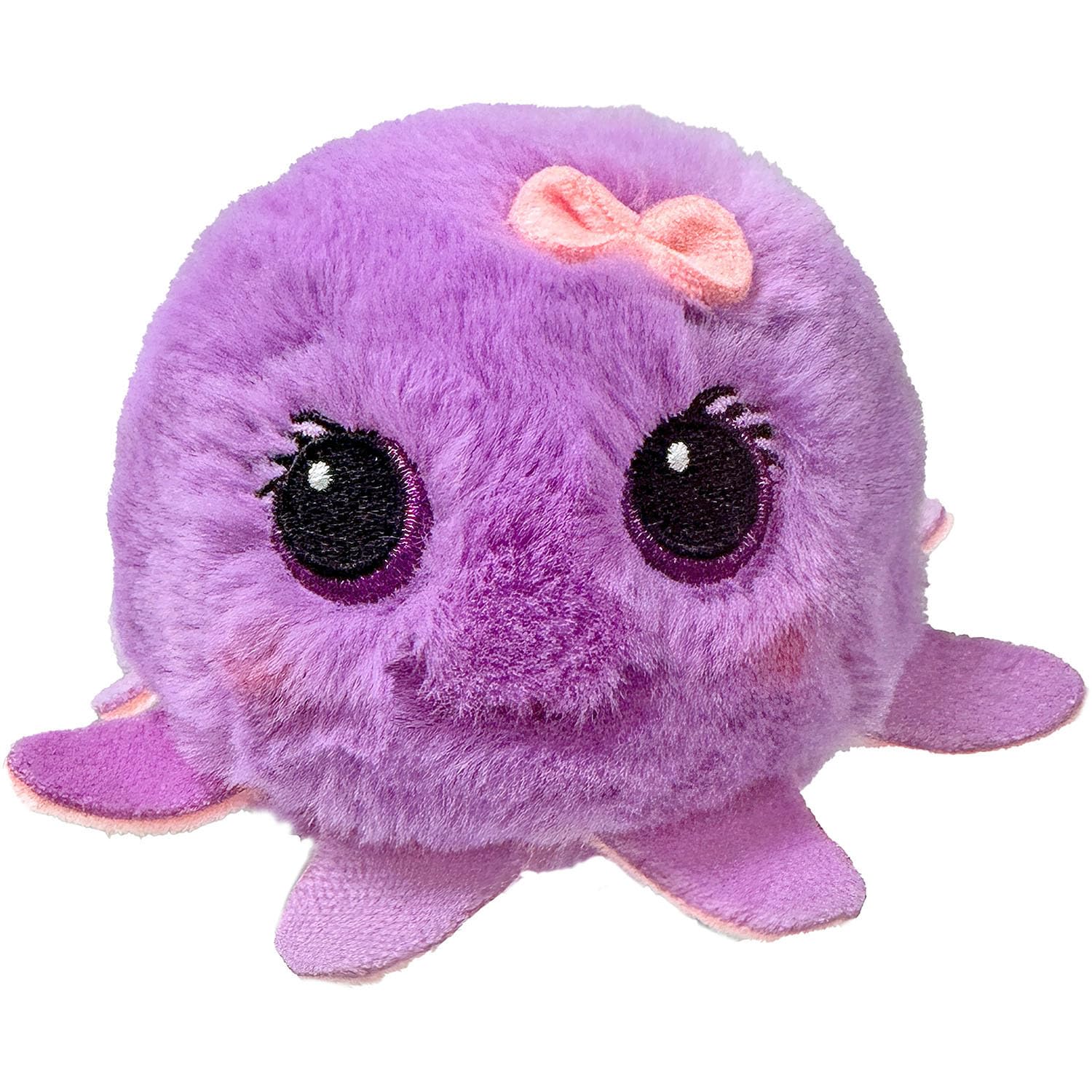 TY - Beanie Bouncers - Leggy Le Poulpe - Peluche rebondissante à Collectionner, 9 cm, Violet