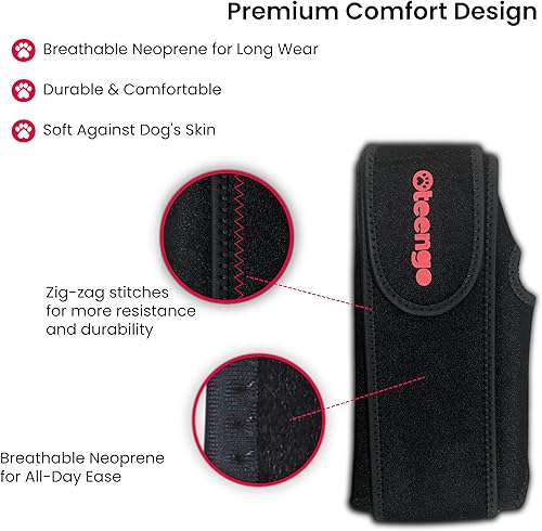 Miniatura 5 de Rodillera para perro para desgarrada de pierna trasera, artritis, displasia de cadera, rodillera de perro para rótula luxante, soportes de pierna de