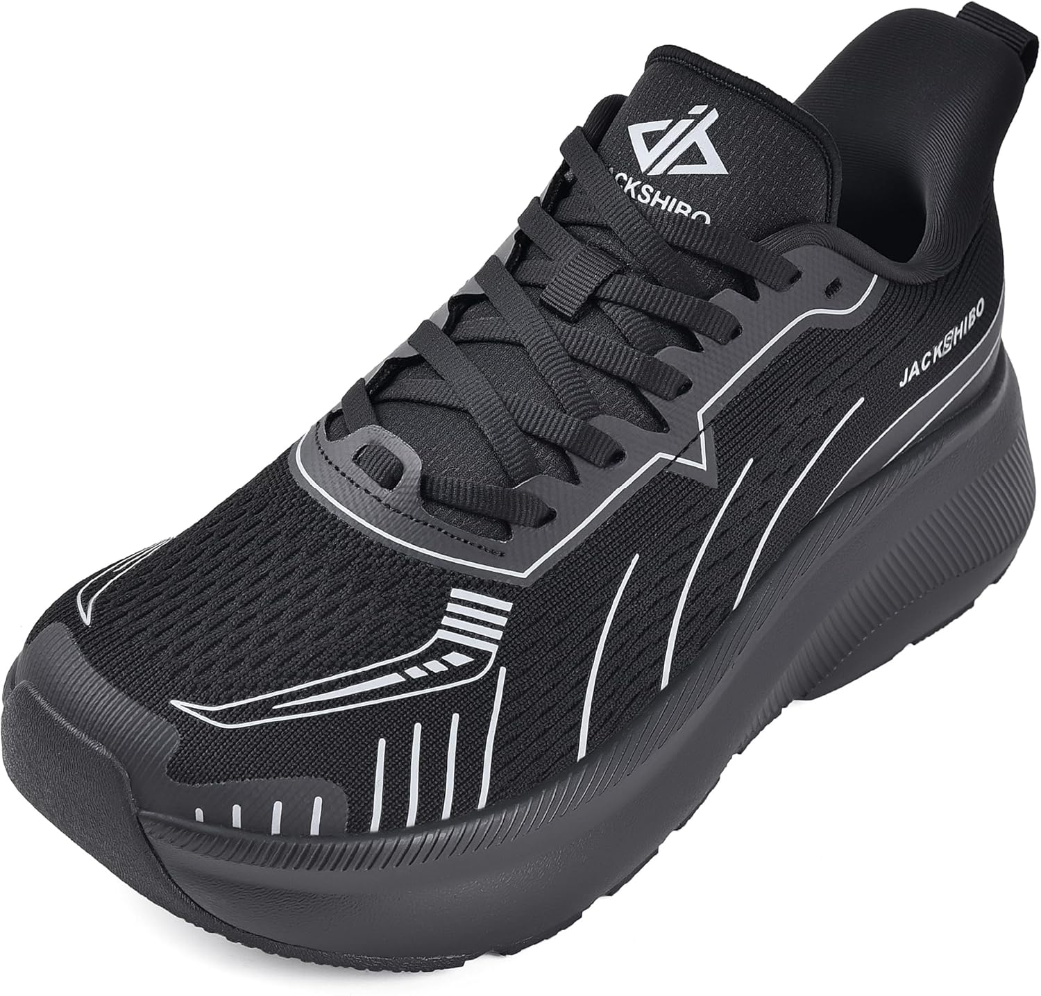 JACKSHIBO Wide Toe Box Shoes Women Slip on Running Athletic Walking Tennis Trail Slip in Sneakers Plantar Fasciitis Orthopedic Ortho Arch Support Hands Free Shoes with Zero Drop Cushion Thick Sole