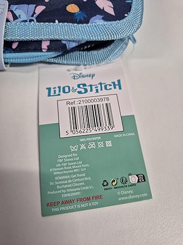Miniatura 9 de Disney Estuche para lápices de puntada con bonita bolsa desmontable con cremallera, incluye bolígrafo de bola, regla de borrador y divertidos
