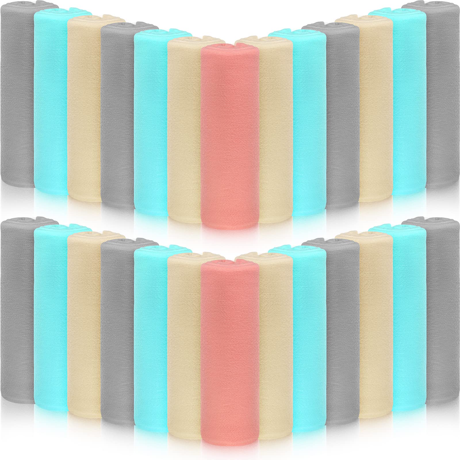 24 Pack Fleece Throw Blankets Assorted Fuzzy Cozy Blanket Bulk Throws for Sofa,50 x 60 Inches Soft Plush Microfiber Blanket Anti-Static Warm Lightweight Bed Travel Queen Blanket for Home Couch Wedding