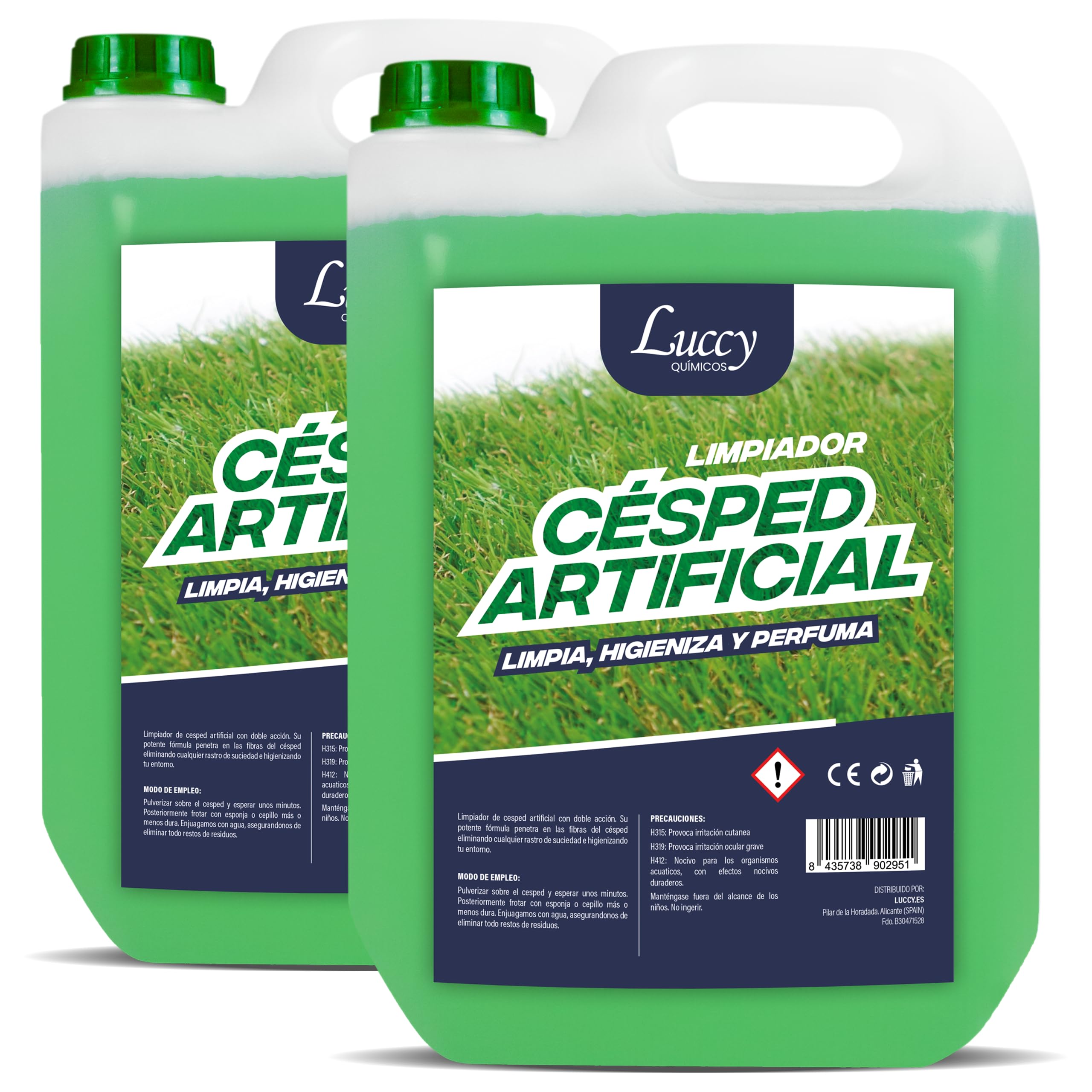 Kunstrasen Reiniger 10 Liter - für Hundeurin, Haustiere unbedenklich (2 x 5000 ml)