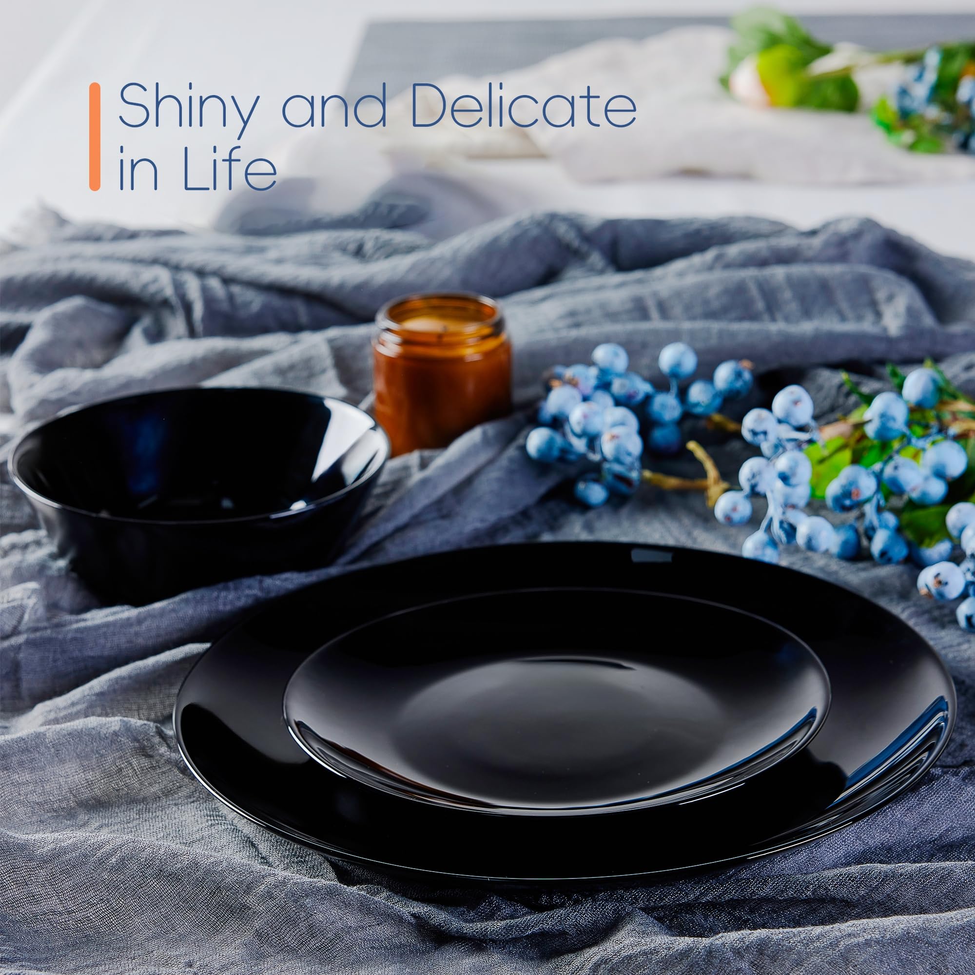 LaGlint 7.5 inch Salad Appetizer Side Plate Set of 6 - Image 4