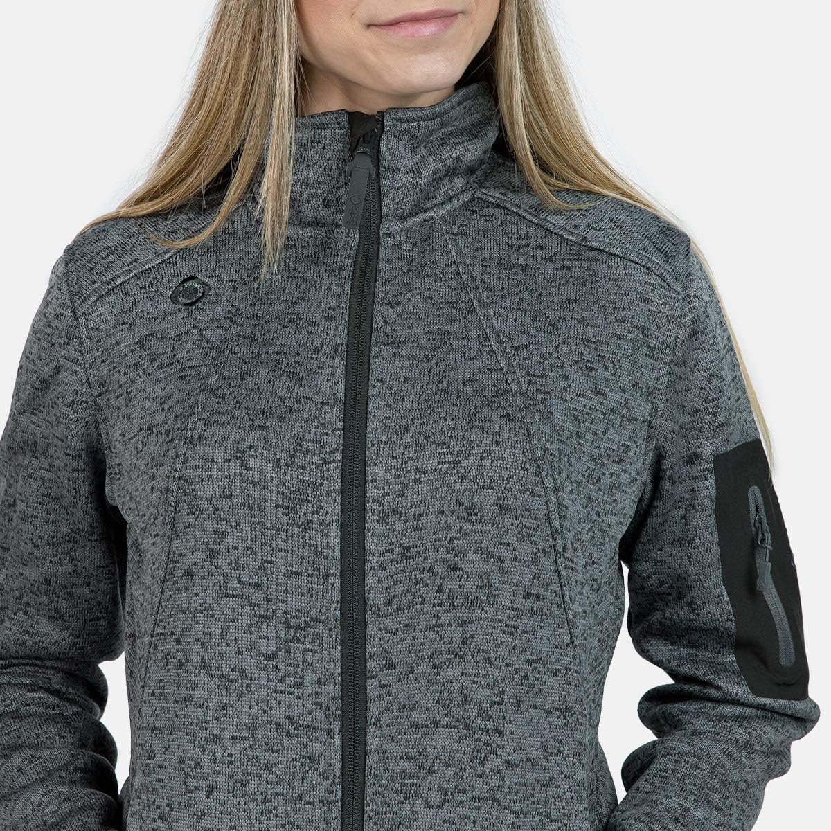 Izas Dimasa Women's Full Zip Knit Fleece Sweatshirt