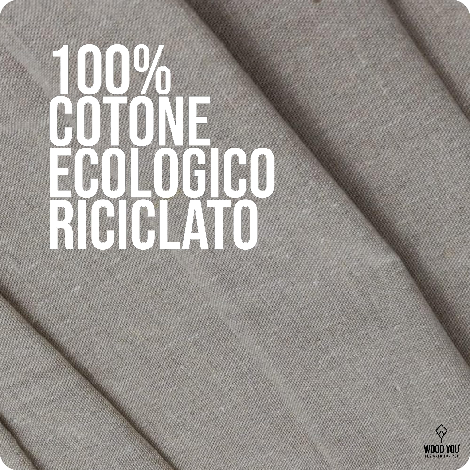Sacca per Spianatoia in Cotone Ecologico Riciclato, Neutra, 75x50 cm, Canapa