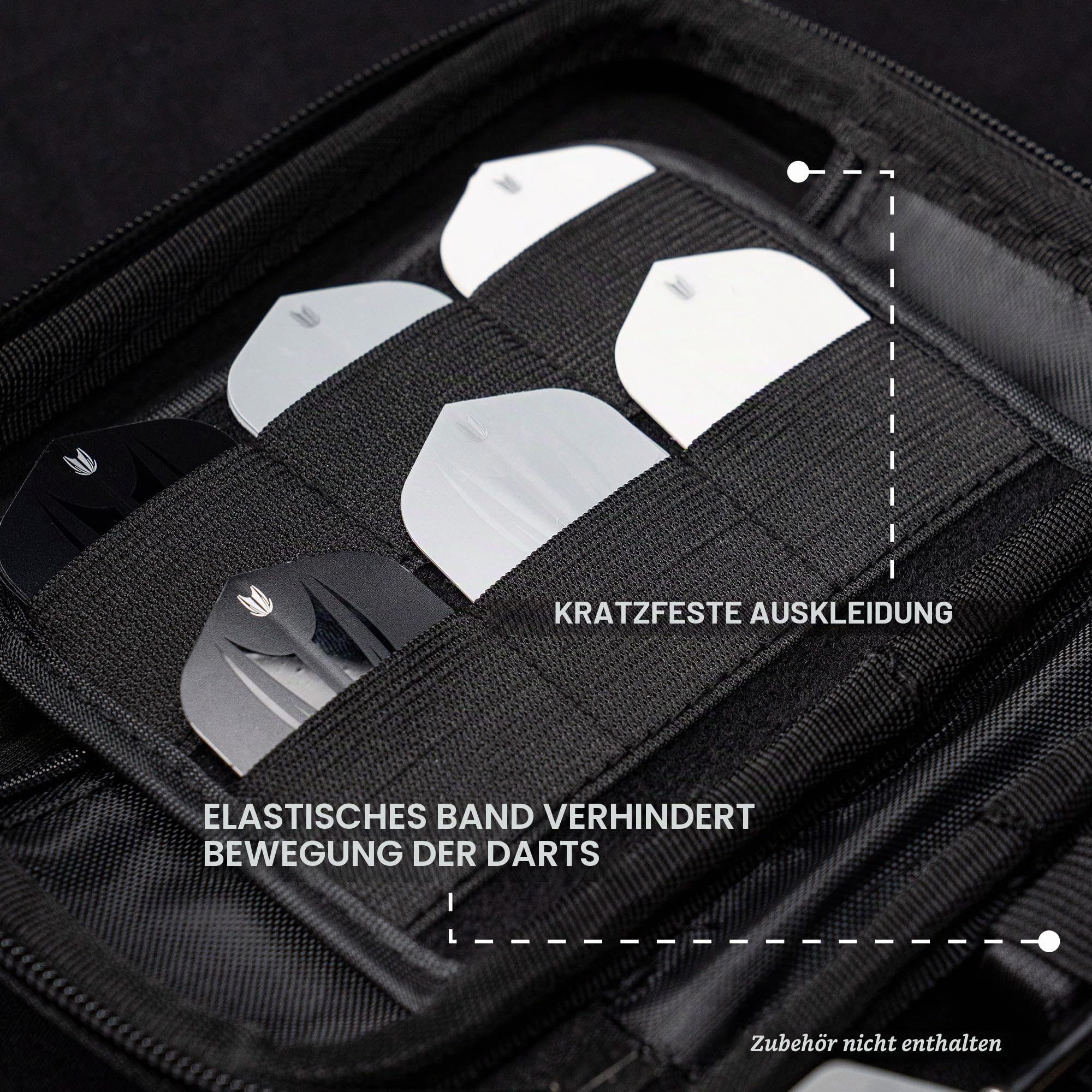 Target Darts Takoma XL Darttasche – Darttasche für 6 Darts, Schützender Eva-Darthalter mit doppelten Reißverschluss-Innentaschen – Professionelles Dartzubehör