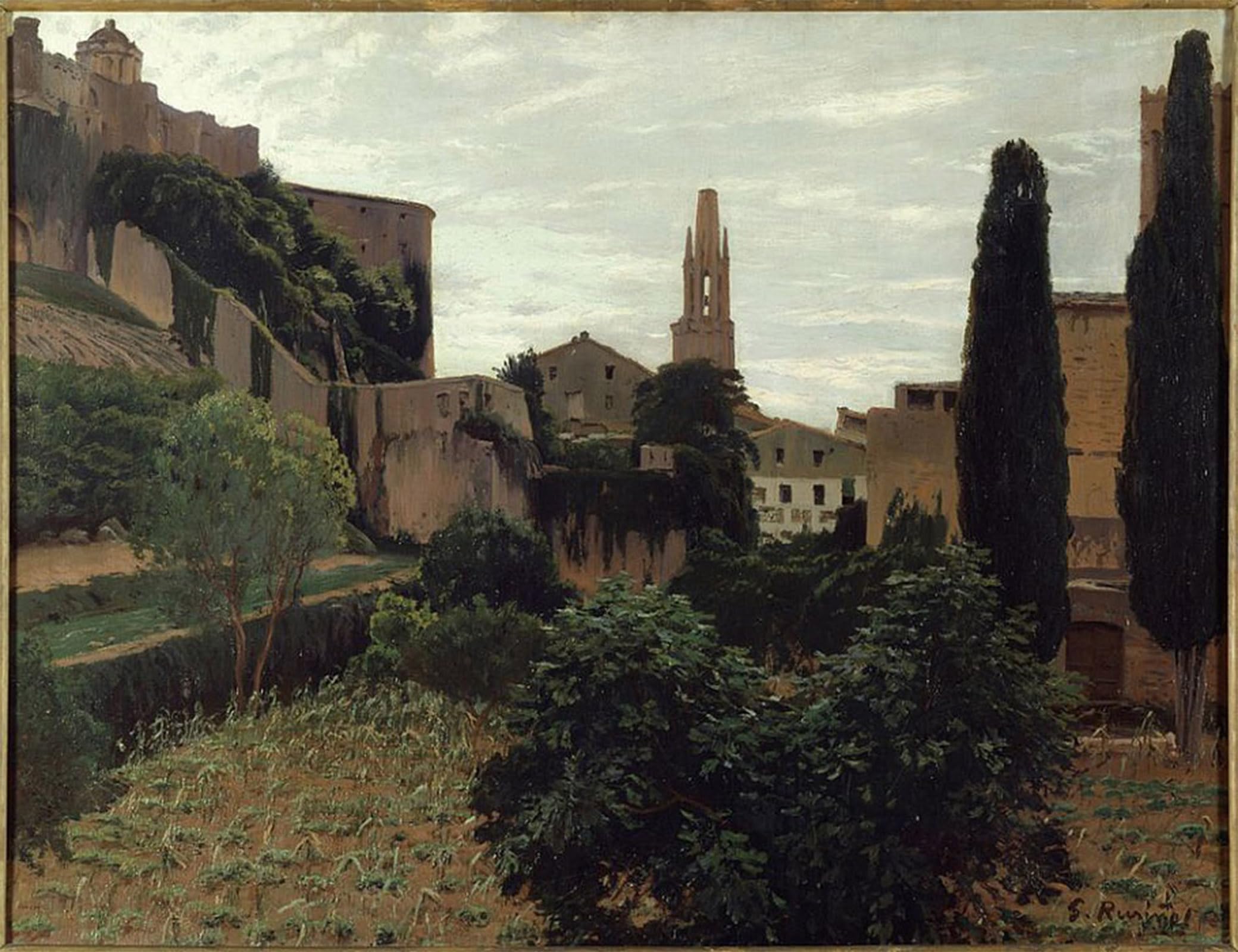 ARTXLXXBN Famous Print Painting Colorful Art Print Santiago Rusiñol by Santiago Rusiñol Canvas Art Decorations for Home Decor 60x90cm