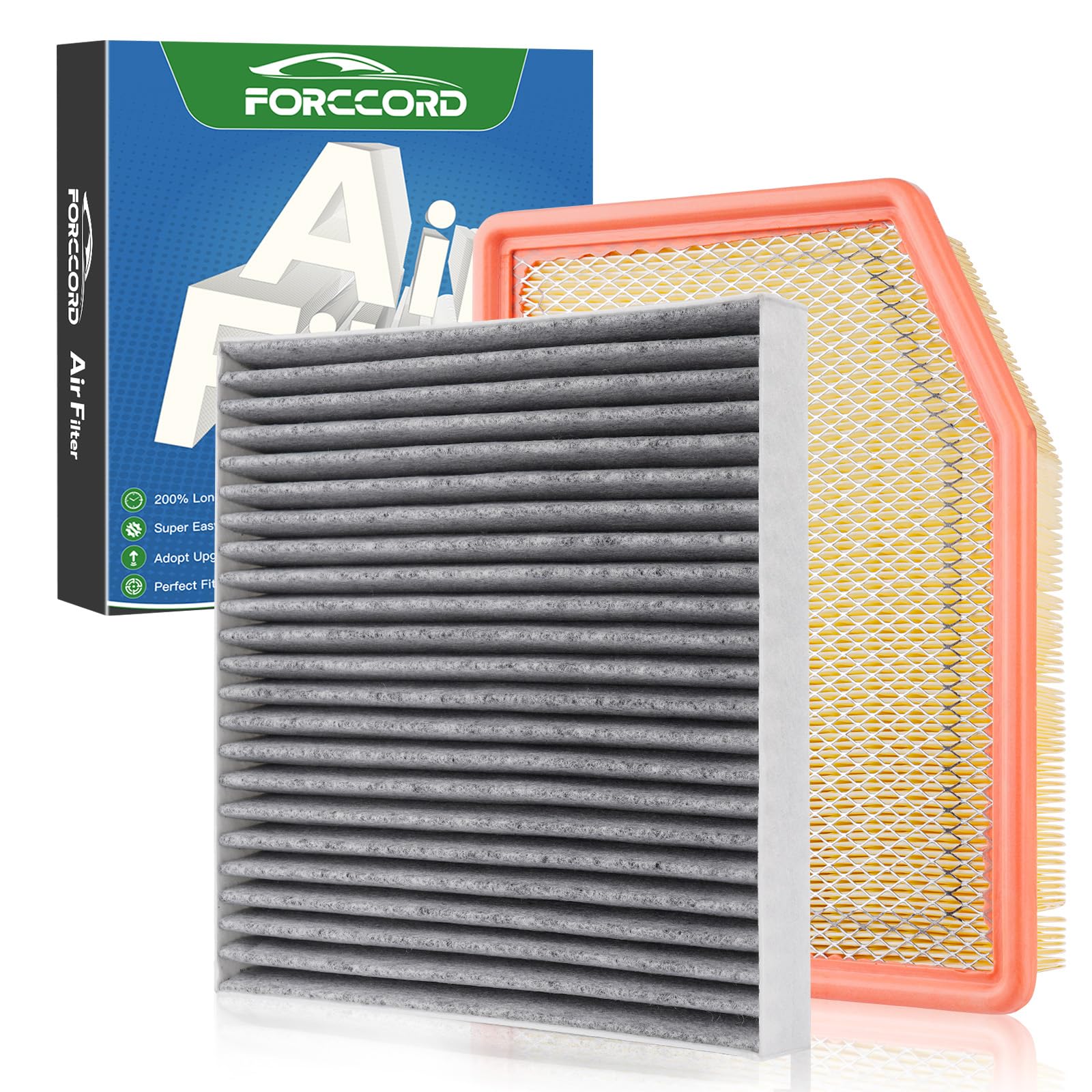 Cabin &amp; Engine Air Filter Combo for Silverado 1500 19-26 (2.7L/5.3L/6.2L)