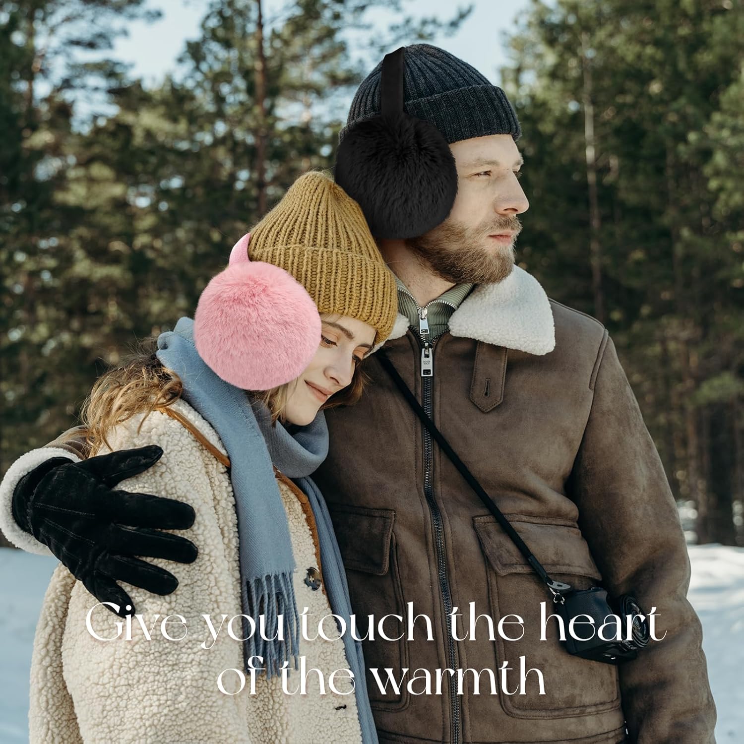 Earmuffs for Women Winter Warm Foldable Ear Muffs Faux Fur Cute Fuzzy Ear Warmers for Girls Women - Image 5