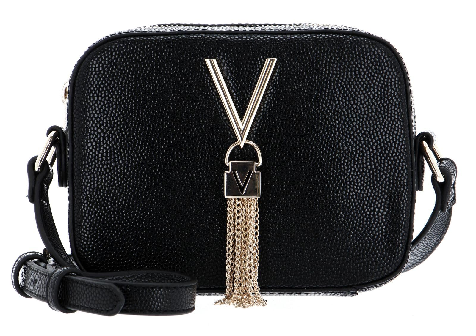 Valentino Haversack 1r4-divina Unique for Women, Tascapane, 6 x 13 x 17 cm (W x H x T), Nero/Gold, ÚNICA