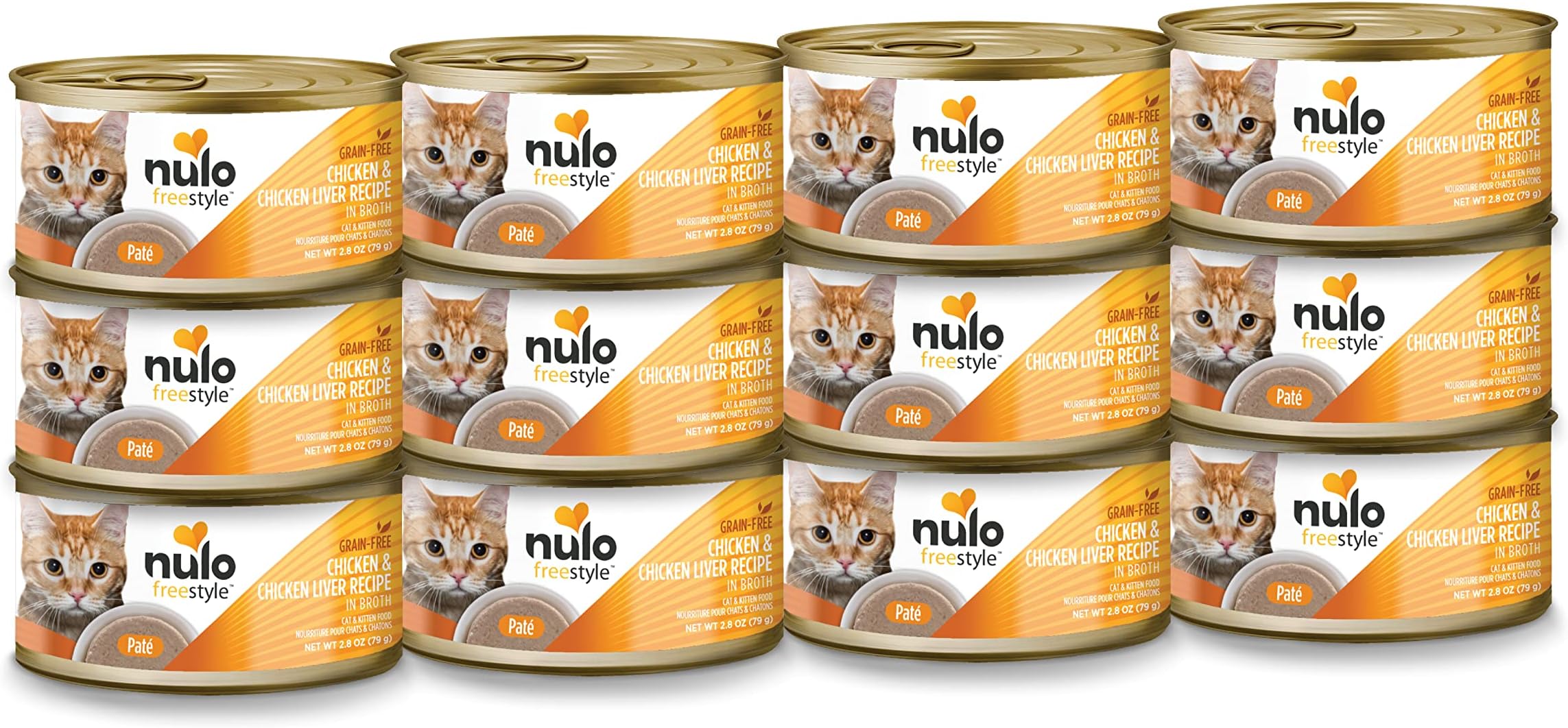 Freestyle Cat & Kitten Wet Pate Canned Cat Food, Premium All Natural Grain-Free, with 5 High Animal-Based Proteins and Vitamins to Support a Healthy Immune System and Lifestyle