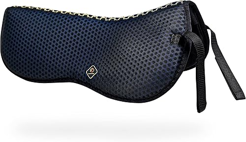 Kavallerie Media almohadilla de malla de aire 3D, protección contra impactos y acolchado de gel terapéutico para un máximo apoyo, mejor para doma,