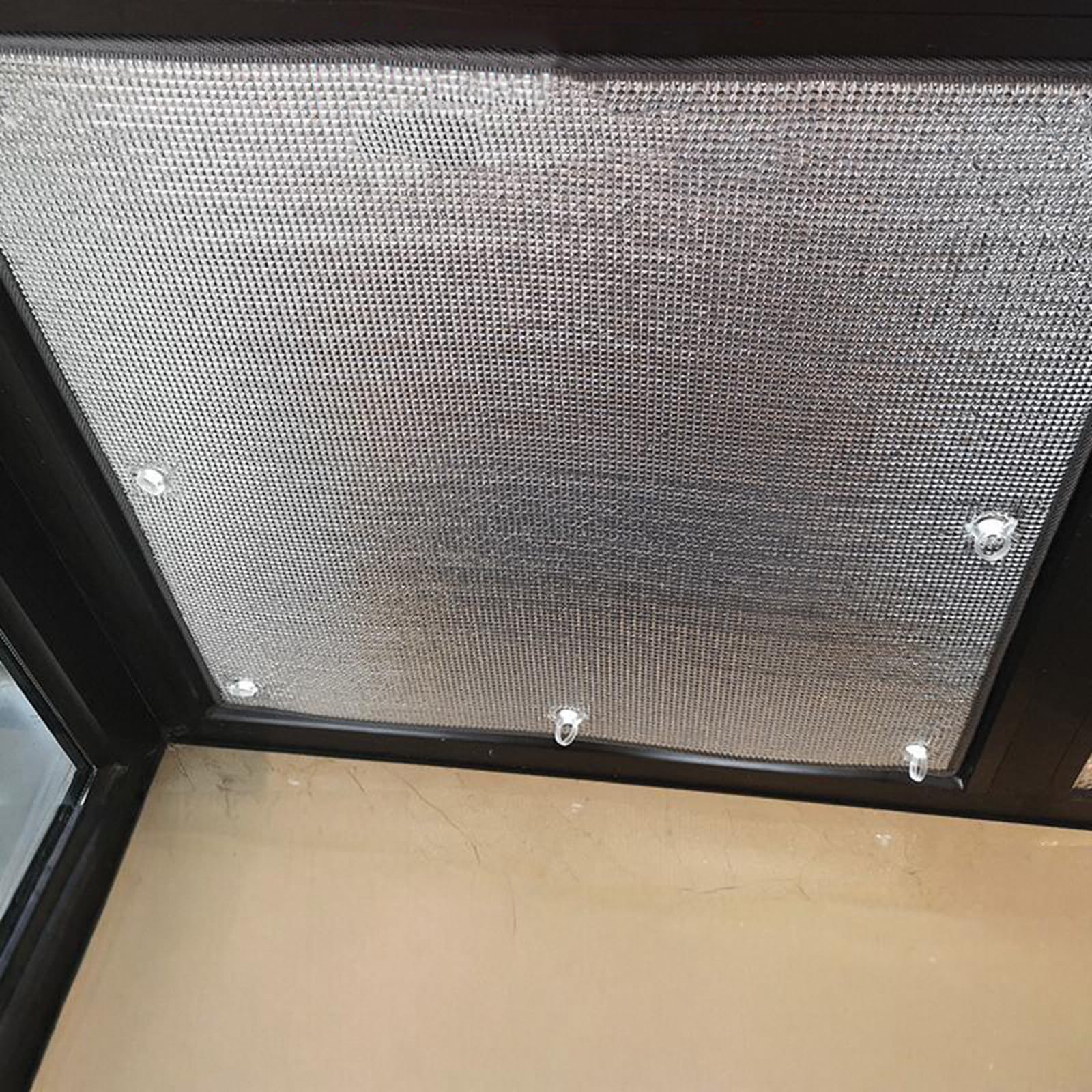 Pellicola Anticalore per Vetri Finestre,Pannello Termoriflettente,Pellicola Isolante Riflettente in Alluminio,Interno,Esterno,con Ventosa,Riutilizzabile,Personalizzabile (65cm x 120cm)