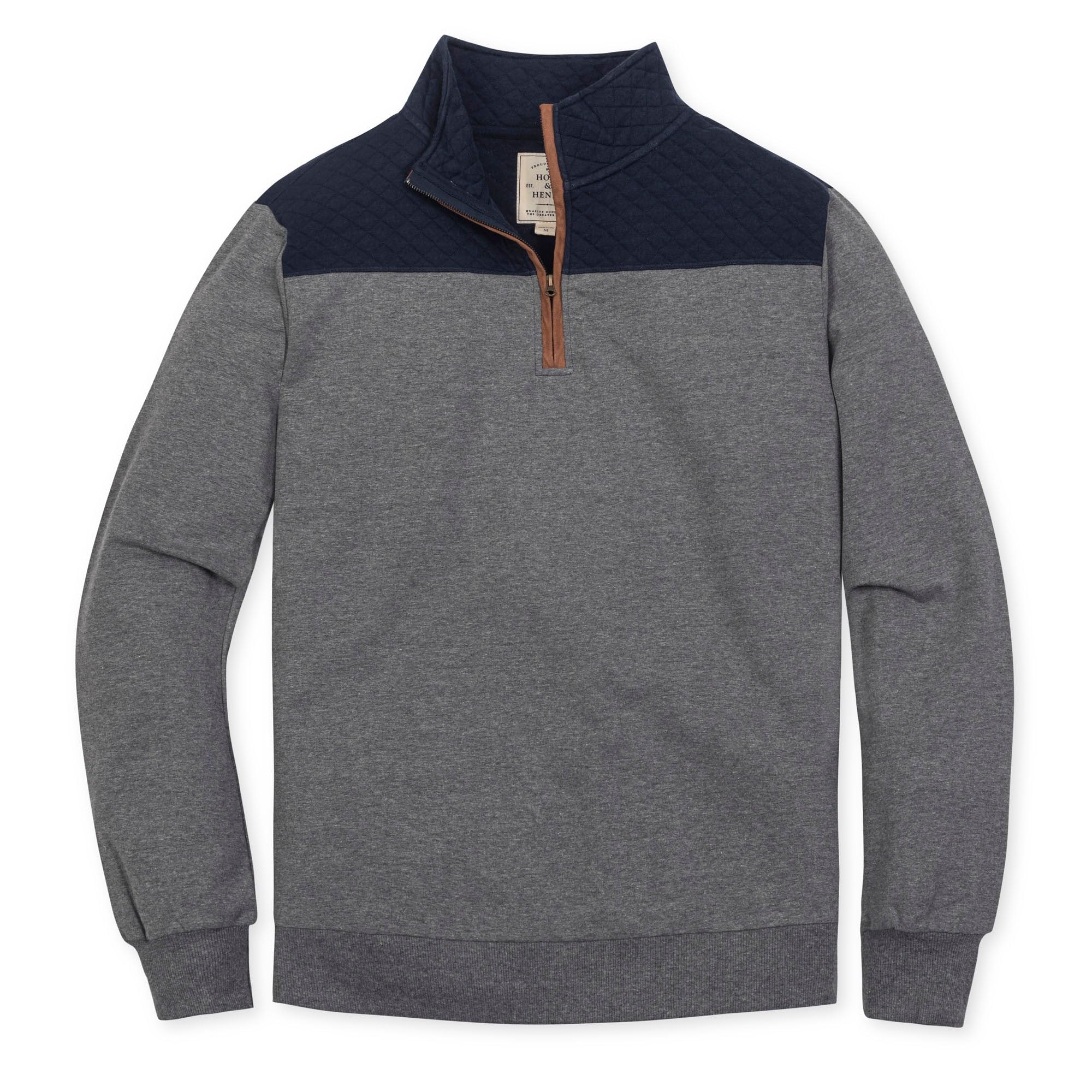 Hope &amp; Henry Men's Half Zip Pullover Sweater