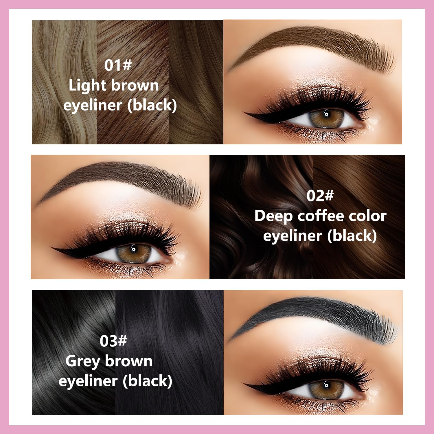 Microblading kredka do brwi, ołówek do brwi, Dual Ended Microblading z 4 mikrowidelcami, wodoodporny, trwały, do tworzenia naturalnych brwi (B)