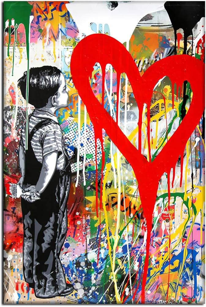 バンクシー Love is all I got エスタンプリトグラフ