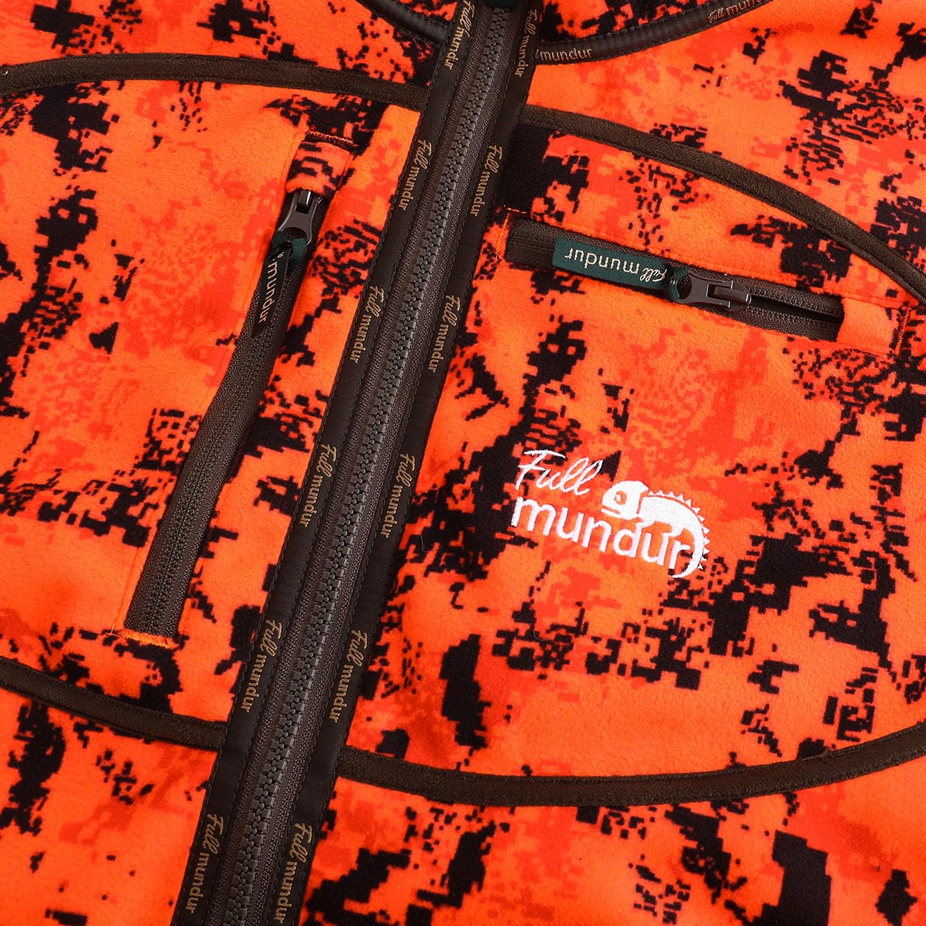 Giacca da caccia reversibile da uomo Orange Blaze Camo antivento e impermeabile