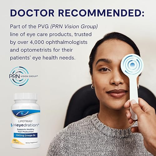Miniatura 2 de Lipotriad Heyedration - Vitamina para los ojos - Suplemento Omega 3 de 1340 mg - 60 cápsulas blandas suministro para 30 días