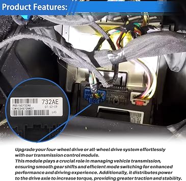 68395074AA Transfer Case Control Module Compatible with Dodge Durango/Grand Cherokee 2014 2015 with 2-Speed Replace 05150732AE 5150732AC 5150732AD 5150732AE