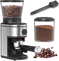 Moedor De Café, Elétrico Cônico Com 30 Níveis Moagem Para 2 A 12 Xícaras, Moinho Ajustável Uso Doméstico