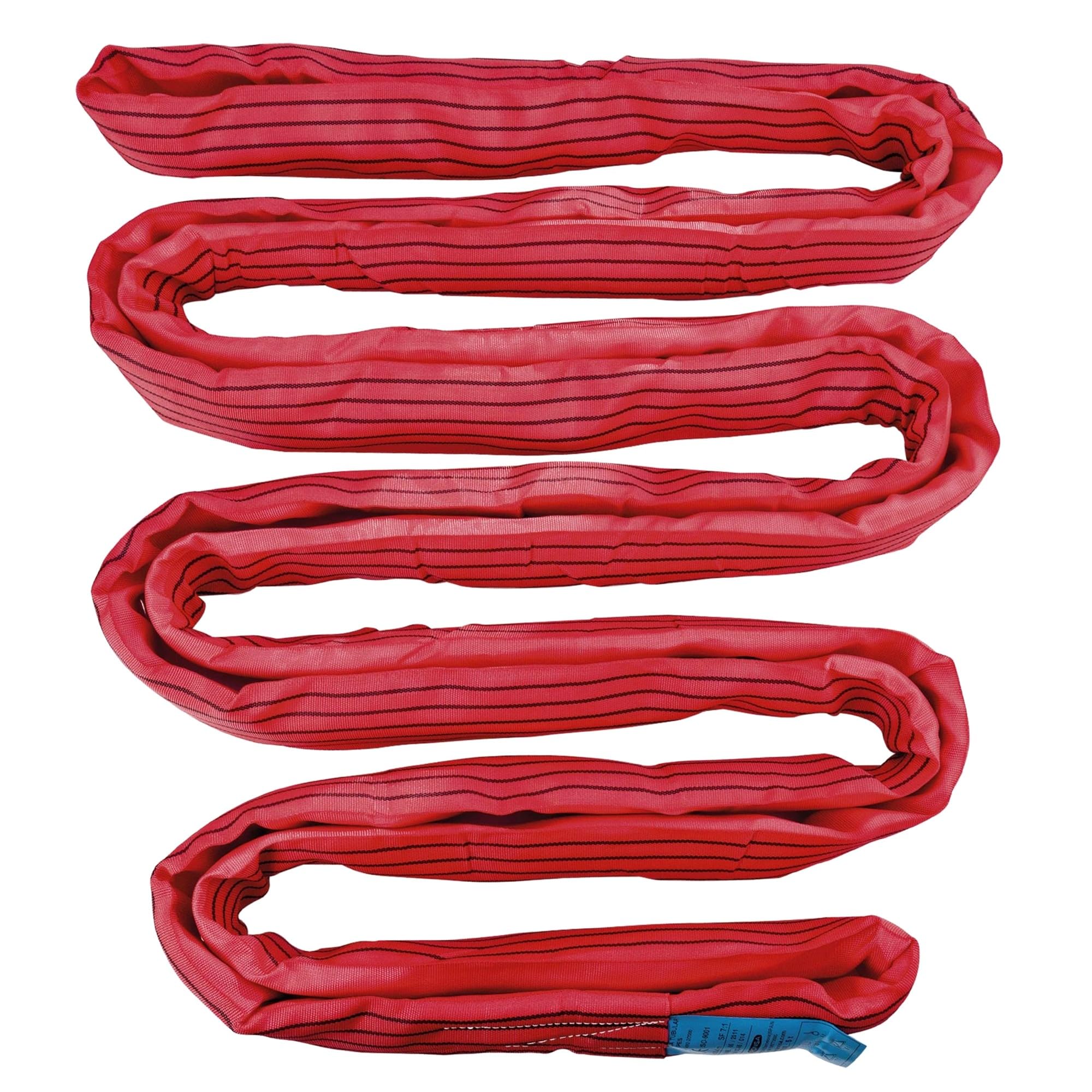 PONSA 5t - 4m Tubulaire/Ronde Élingue de Polyester 5000kg de résistance y 4m Longueur utilisable (8m Longueur Totale). 030153008102