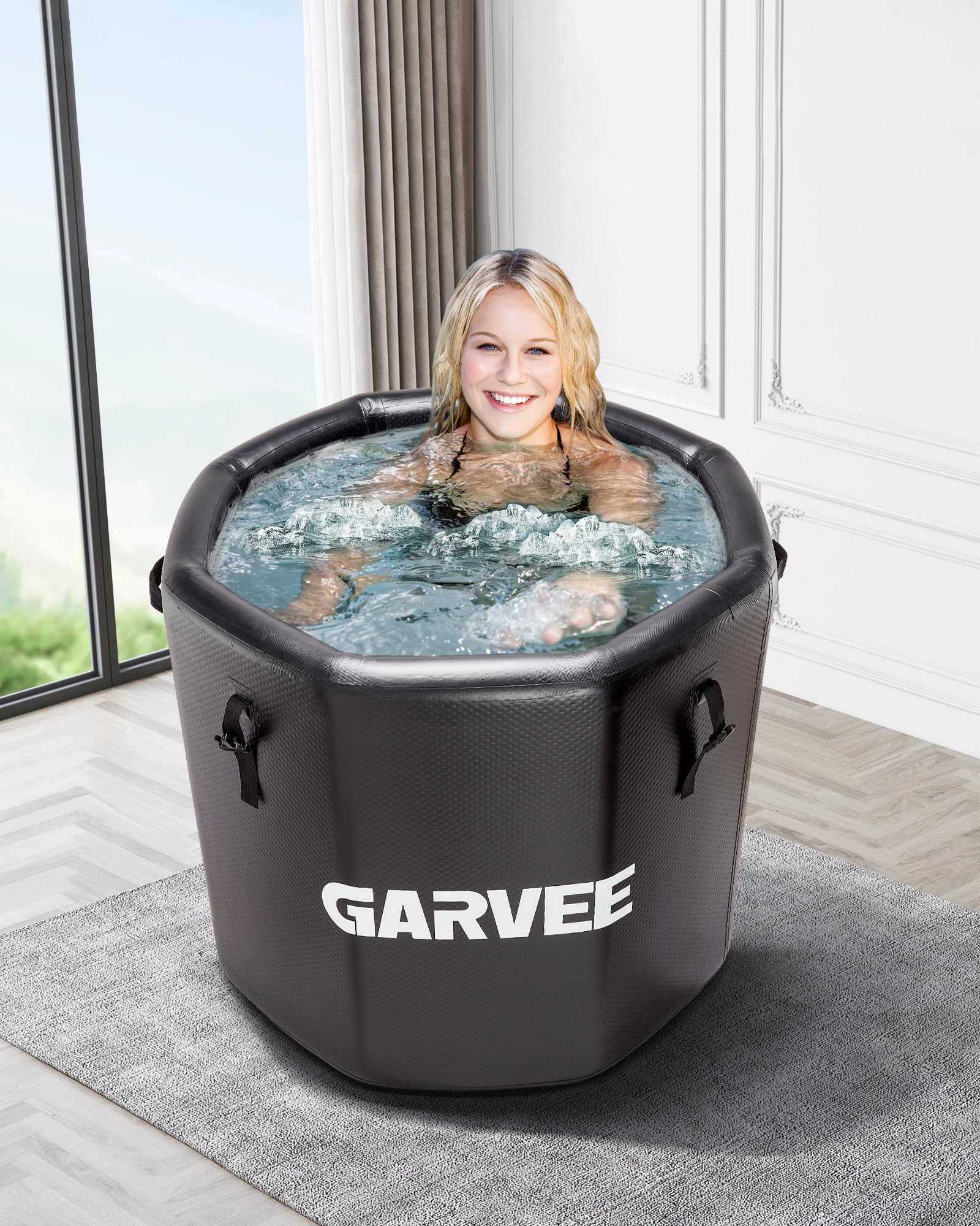 GarveeHome XXL Ice Bath Tub for Athletes - 700L Inflatable Cold Plunge Tub