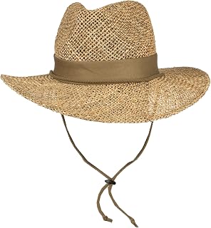 Straw Hat, Adjustable Chin Cord Sun Hat for Men & Women, One Size