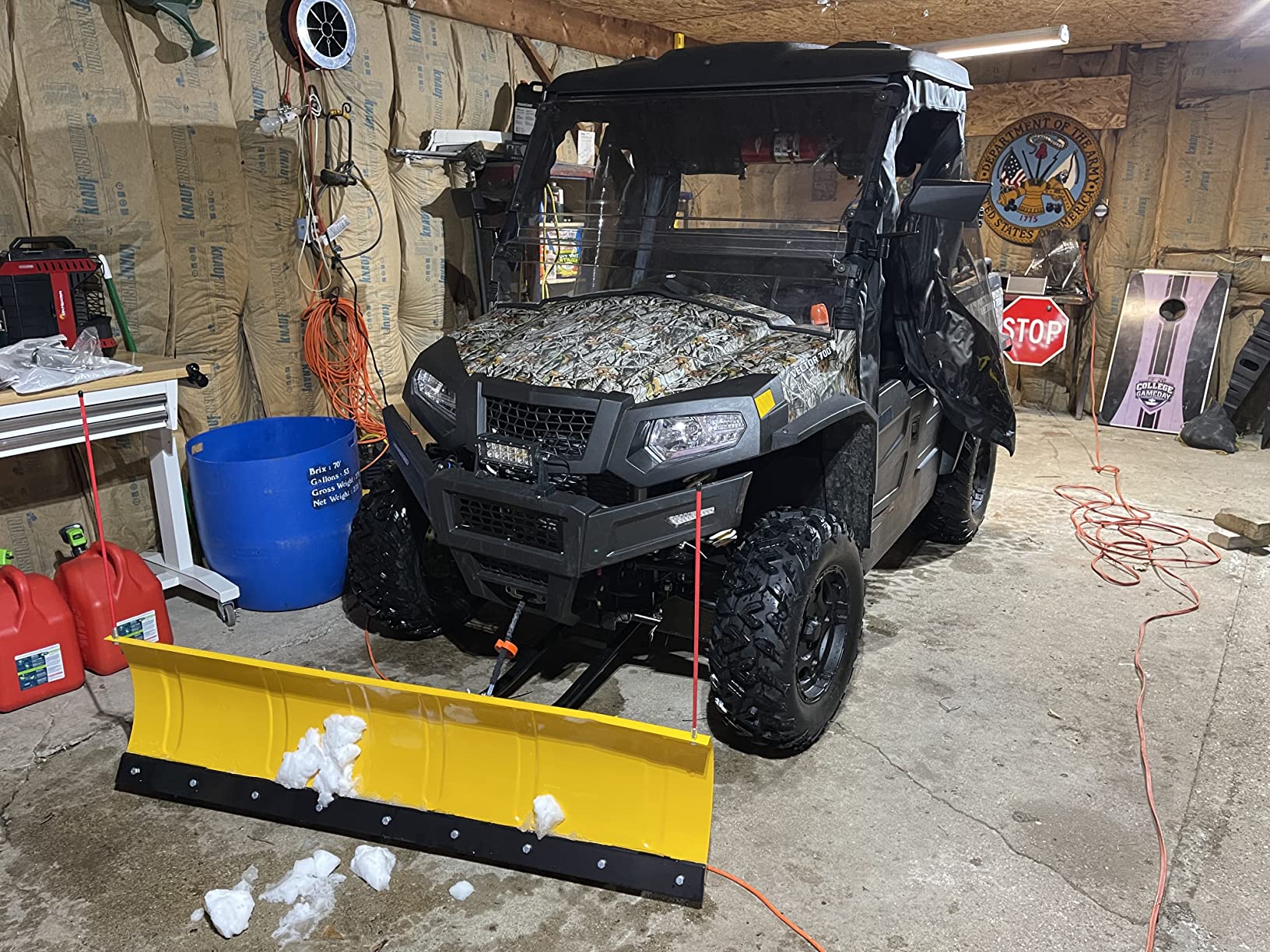 26/mo Finance Massimo Motor Snow Plow Blade Push Frame for UTV ATV