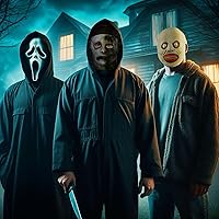 Vista 11 de YU FENG Máscara de disfraz para Halloween, mascarada, cosplay, fiesta divertida