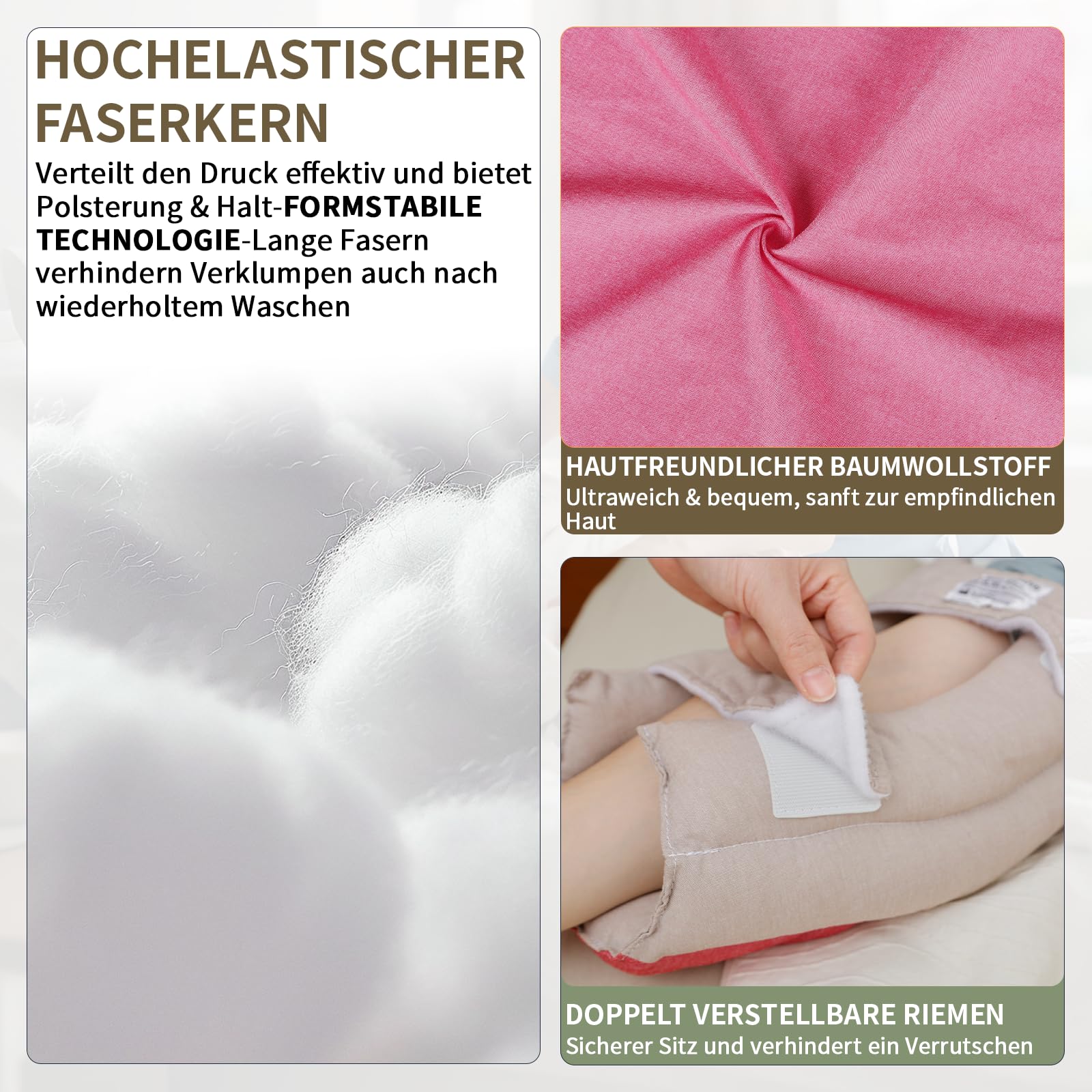 EZ Assistive Ellenbogenschoner für bettlägerige Patienten oder ältere Menschen, Ellenbogenprotektoren zur Entlastung des Ellenbogendrucks,wiederverwendbar und waschbar