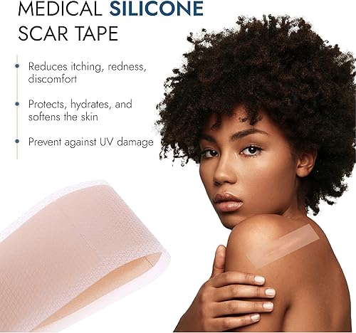 Miniatura 4 de Scarbandit Cinta de silicona para cicatrices  Hojas de cicatrices para eliminación de protuberancias queloides, abdominoplastia, cesárea, quemaduras