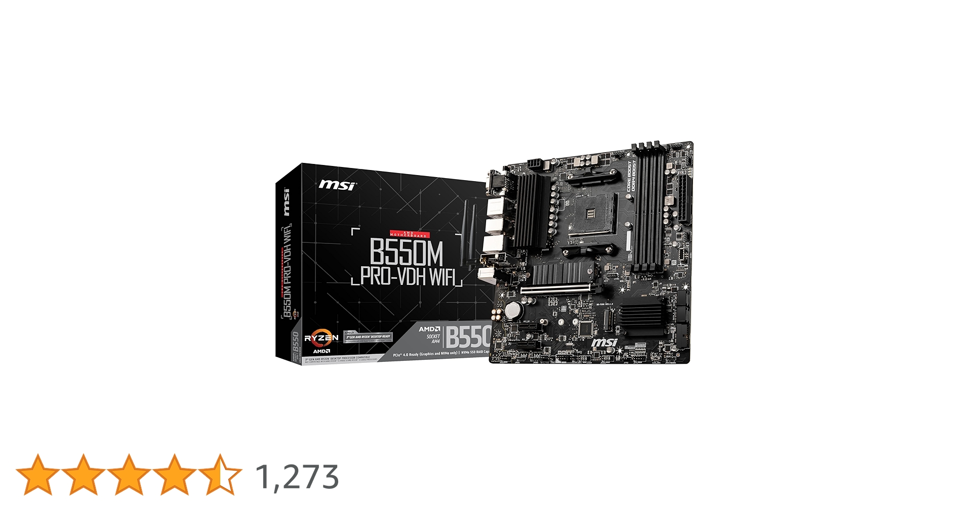 マザーボード B550 PRO VDH wifi & Ryzen 5 4500 B550M PRO-VDH WIFI