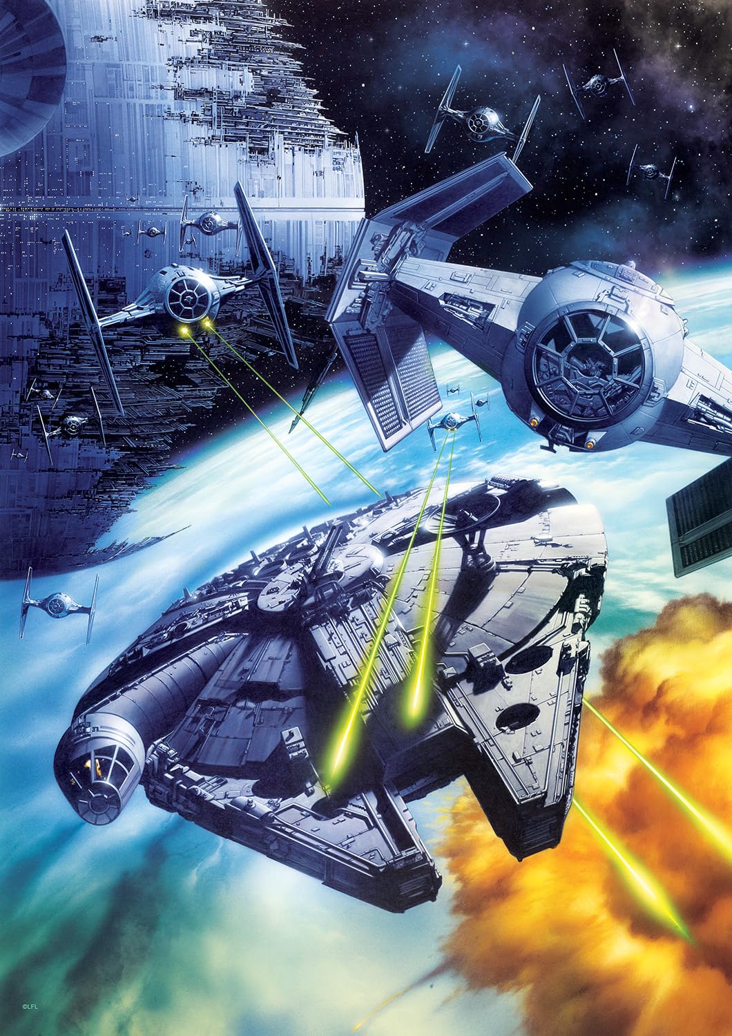 Buffalo Games - Silver Select - Star Wars - “Let’s keep a little optimism here” - 500 Piece Jigsaw Puzzle For Adults -Challenging Puzzle Perfect for Game Nights - Finished Puzzle Size is 21.25 x 15.00