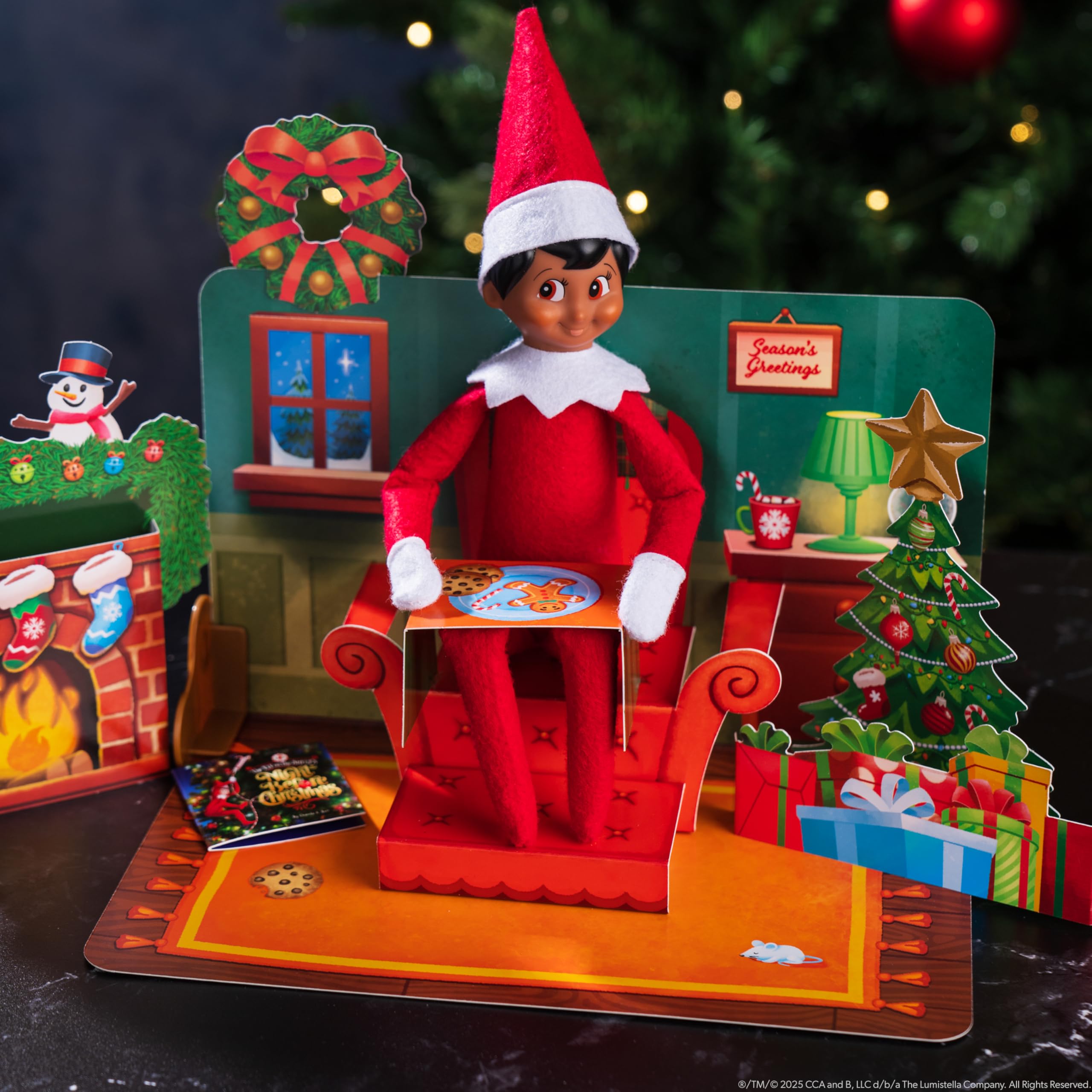Camion Pizza Polaire – Accessoire Elf On The Shelf – Pizza, Boîte, Chapeau – Elfe Non Inclus – Déco Noël