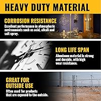 Vista 5 de VIVIDA Esquina de puerta de enlace de cadena de 1-3/8 pulgadas, codo de puerta de valla de aluminio de 90 grados, accesorios de valla de eslabones