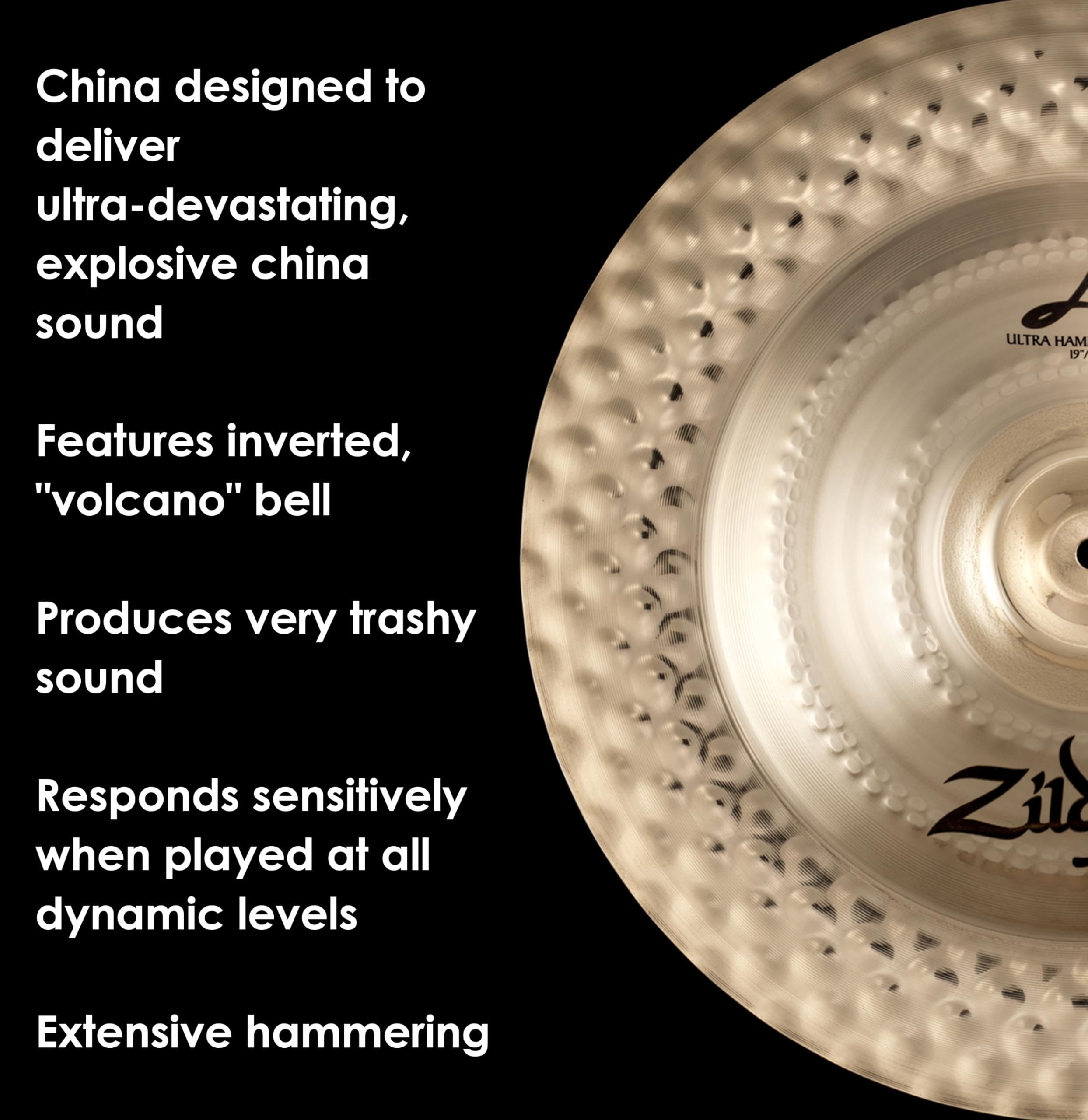 Avedis ZILDJIAN Aジルジャン ウルトラハンマードチャイナ 21 Avedis ZILDJIAN Aジルジャン ウルトラハンマードチャイナ 21 A