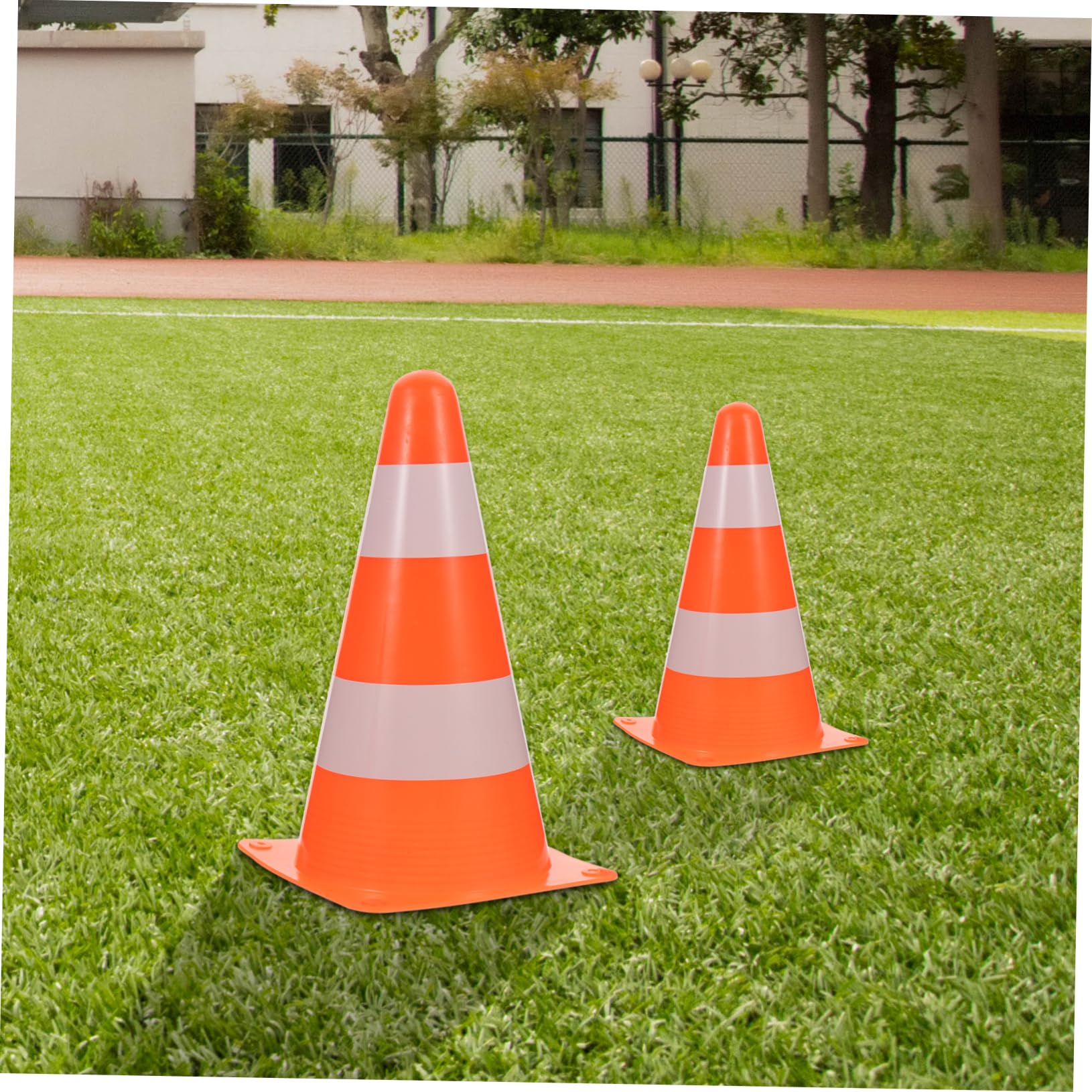 GRIRIW 2Pcs Soccer Training Marker Cones Durable Pe Sign Cones for Football Drills Use Enhance Agility and Flexibility Bright Color for Sports Practice