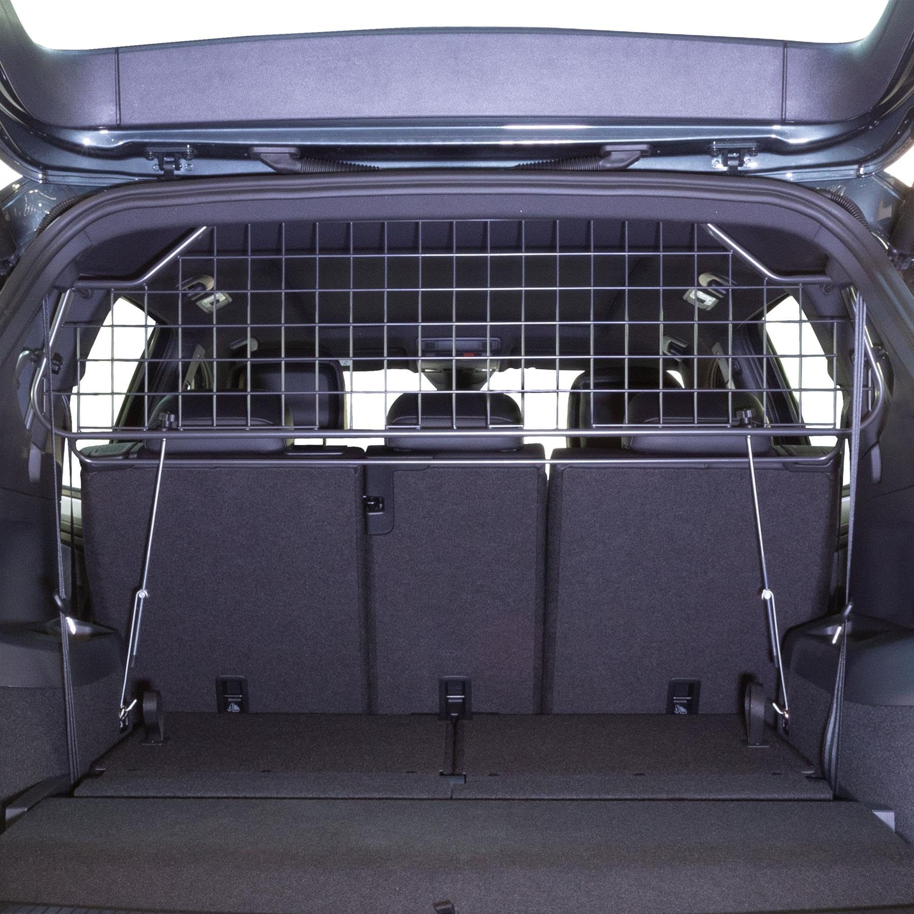 Travall Hundegitter für SEAT Tarraco 2018+, fahrzeugspezifisches Trenngitter für den Kofferraum aus Stahl, passgenau für sicheren Hundetransport