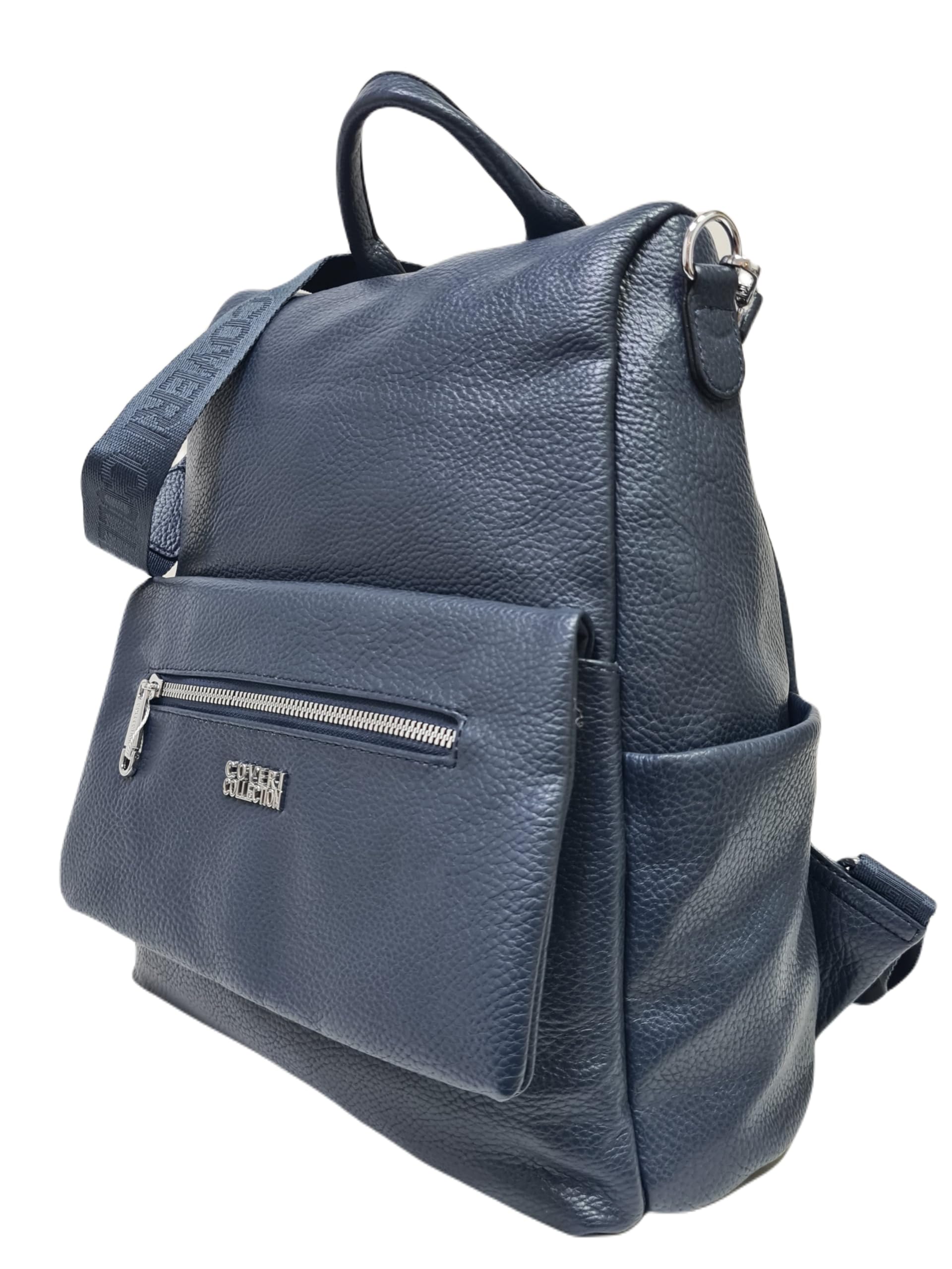 Coveri Collection Zaino Donna in Pelle Sintetica, Chiusura con Zip, Tasche Multiple, Spallacci Regolabili, Apertura sul Retro Art.8021-1 Dimensioni: 33x31x13 cm