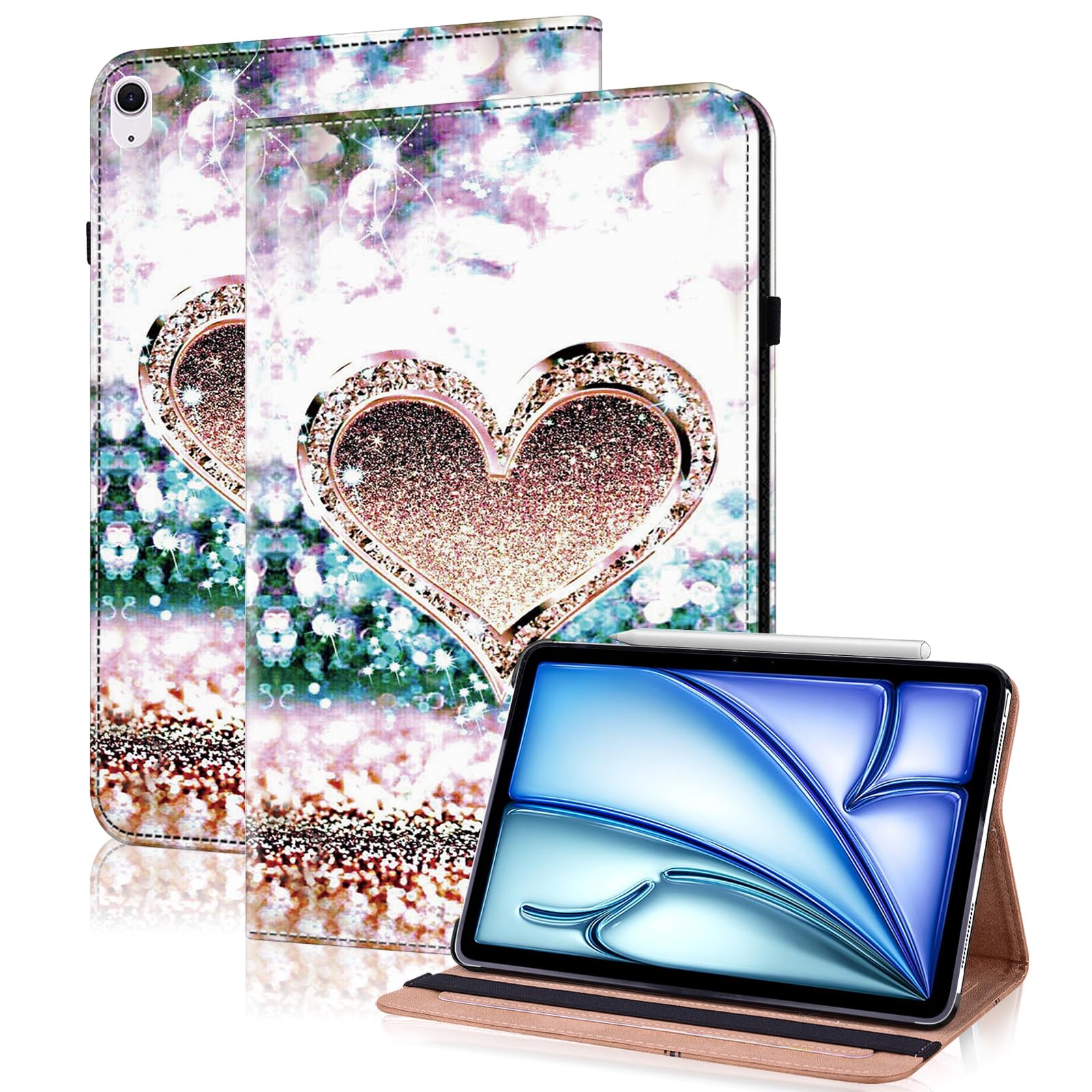 TUOLISG Compatible with iPad Air 11 Inch Case 7th/6th Generation (M3/M2) 2025/2024, for iPad Air 5th/4th Generation Case 10.9 Inch 2022/2020 with