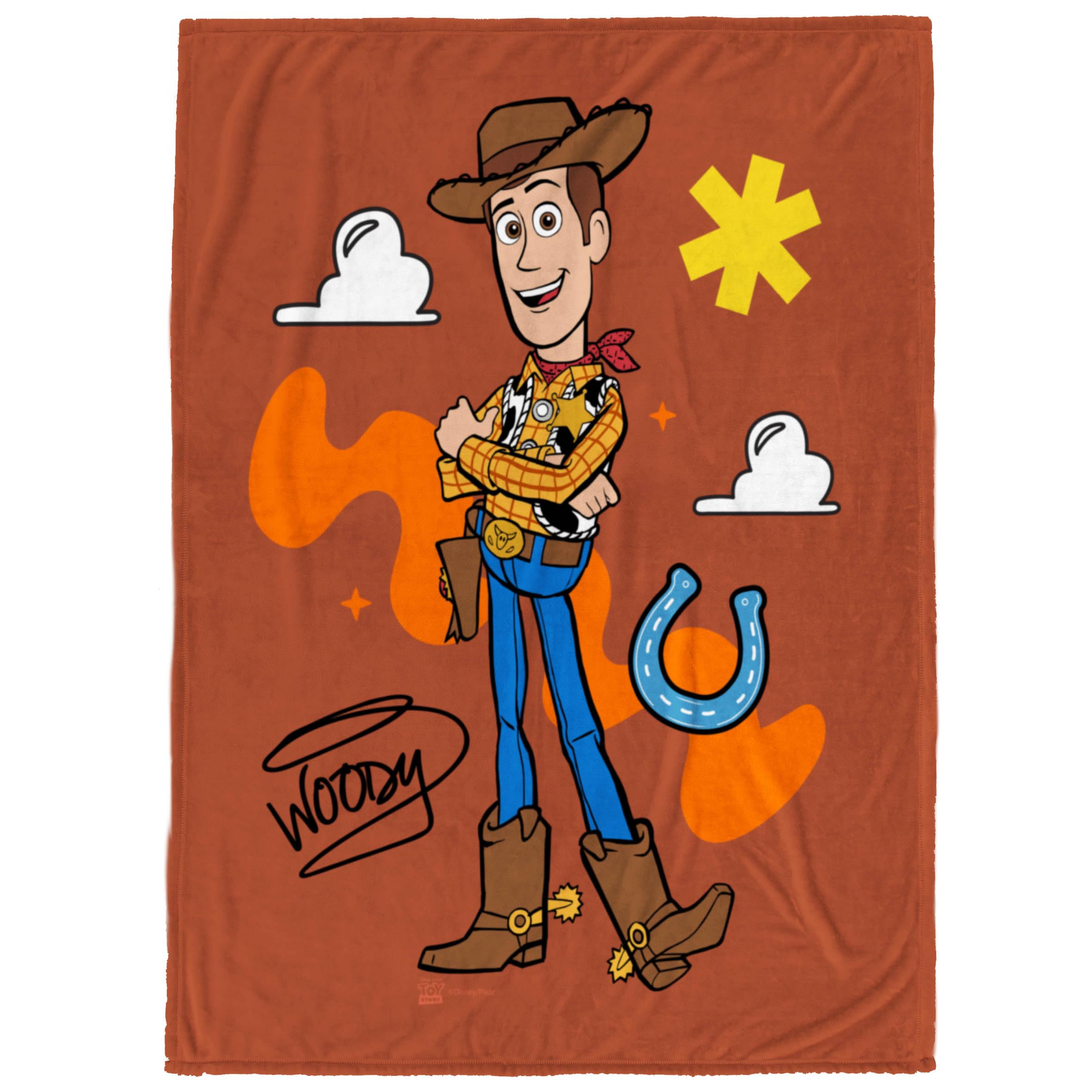 Jay Franco Toy Story Woody Plush Throw Blanket – 50x60 Ultra Soft Cozy Plush Fleece for Bed, Couch, Sofa, Home Décor, Official Licensed, Brown