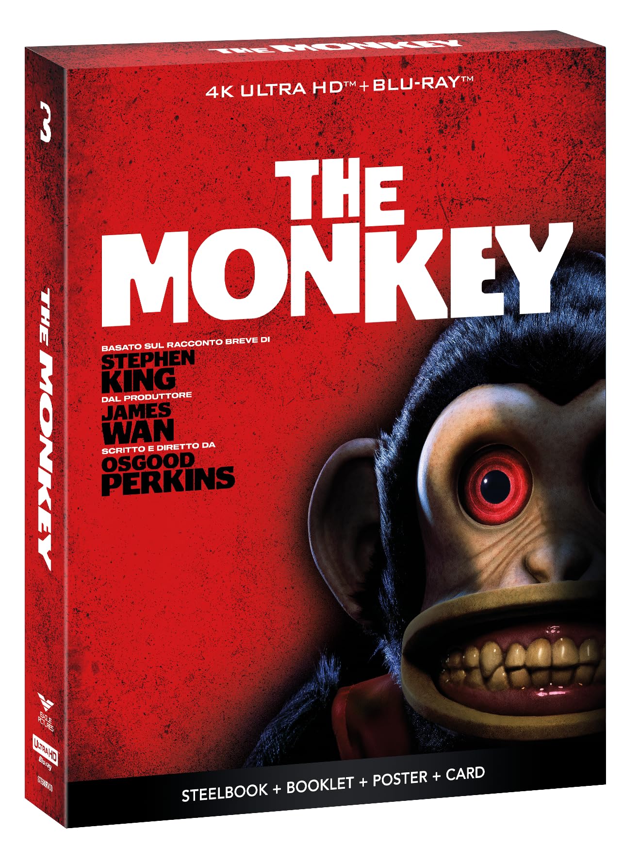 The Monkey - Ultra Limited Edition 4K Steelbook (Bd 4K + Bd Hd) Con Slipcase Numerata