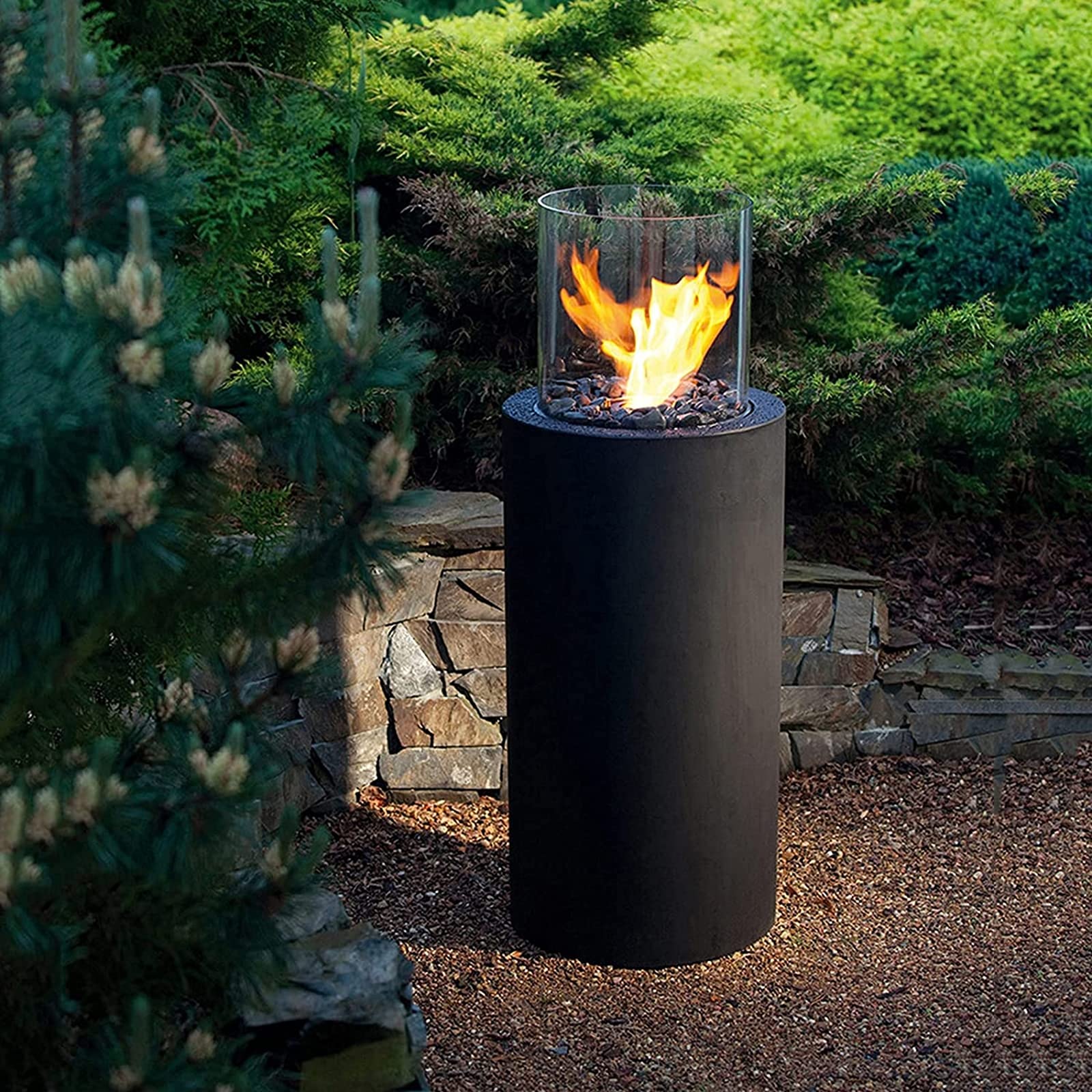 ZLRE Standing Fireplace for Indoor Outdoor, Bio Ethanol Fireplace, Alcohol  Clean Burning Fire Pit Bowl Fireplace : Amazon.co.uk: DIY u0026 Tools