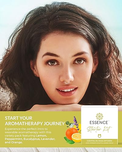Vista 44 de Essence - Anillo difusor nasal de aceite esencial, paquete de inhaladores nasales de silicona (Create It)