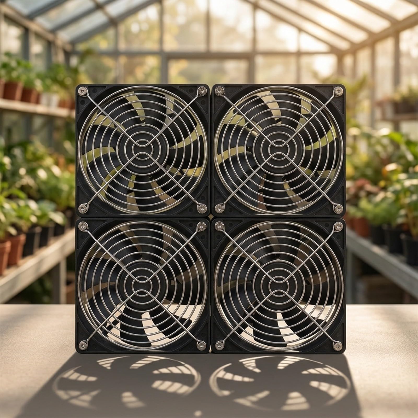 Kit Ventilatore Aspirazione per solare 15W per Serra Kit Ventilatore(30W)