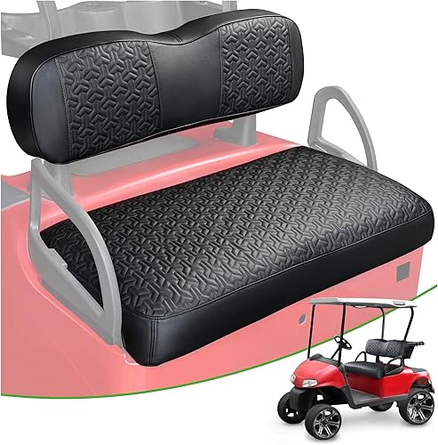 Miniatura 1 de 10L0L Funda original para asiento de carrito de golf (patrón de masaje) para EZGO RXV, funda de asiento de piel impermeable y resistente al sol,