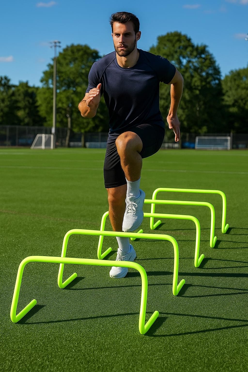 Strong PVC Tube Agility Hurdle for Speed & Coordination Training – 6-Inch Yellow Field Training Obstacle | Durable Sports Equipment for Athletes, Kids, and Coaches – Pack of 1-image-31