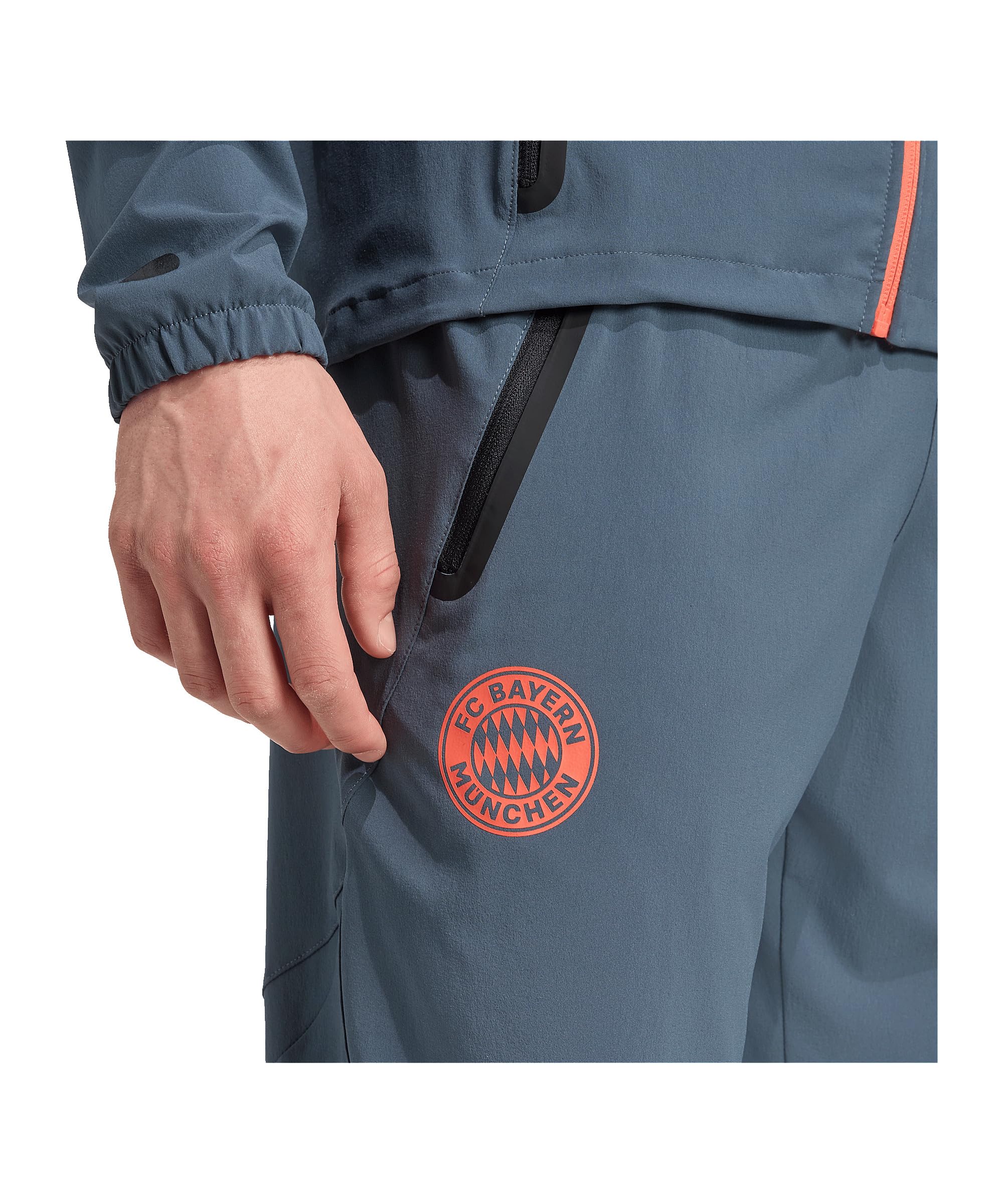 adidas Performance FC Bayern München Tech Travel Hose grau, XL Herren