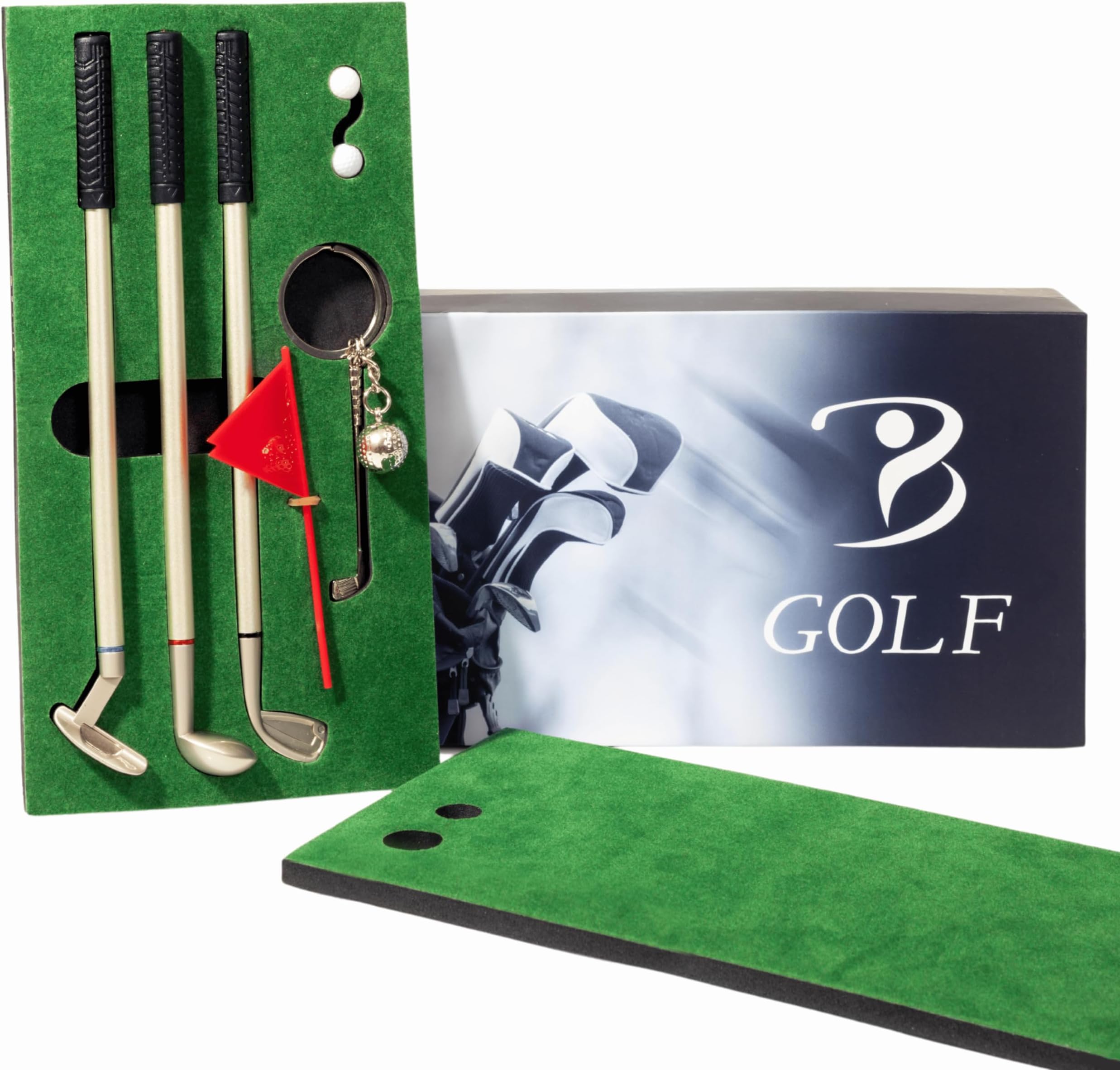 PackmitasGifts For Men Who Have Everything with Golf Key Chain and Golf Pens is The Ideal Desk Golf Game. Christmas Gag Gifts, Golf Stuff & Golf Accessories. One Option of Gifts for Golfers Men & Women Golfers
